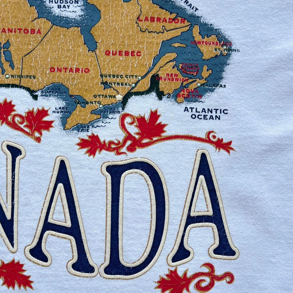 White Canada Tourist Vintage 90's T-shirt - XL
