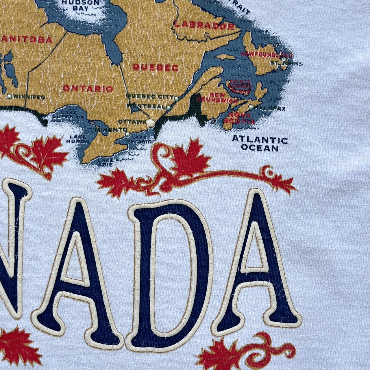 White Canada Tourist Vintage 90's T-shirt - XL