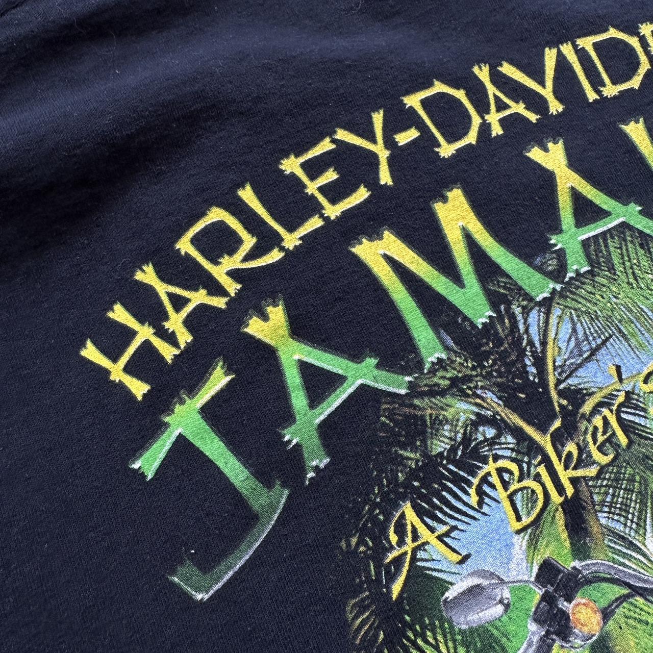 Black Harley Davidson Jamaica Vintage T-shirt - 2XL