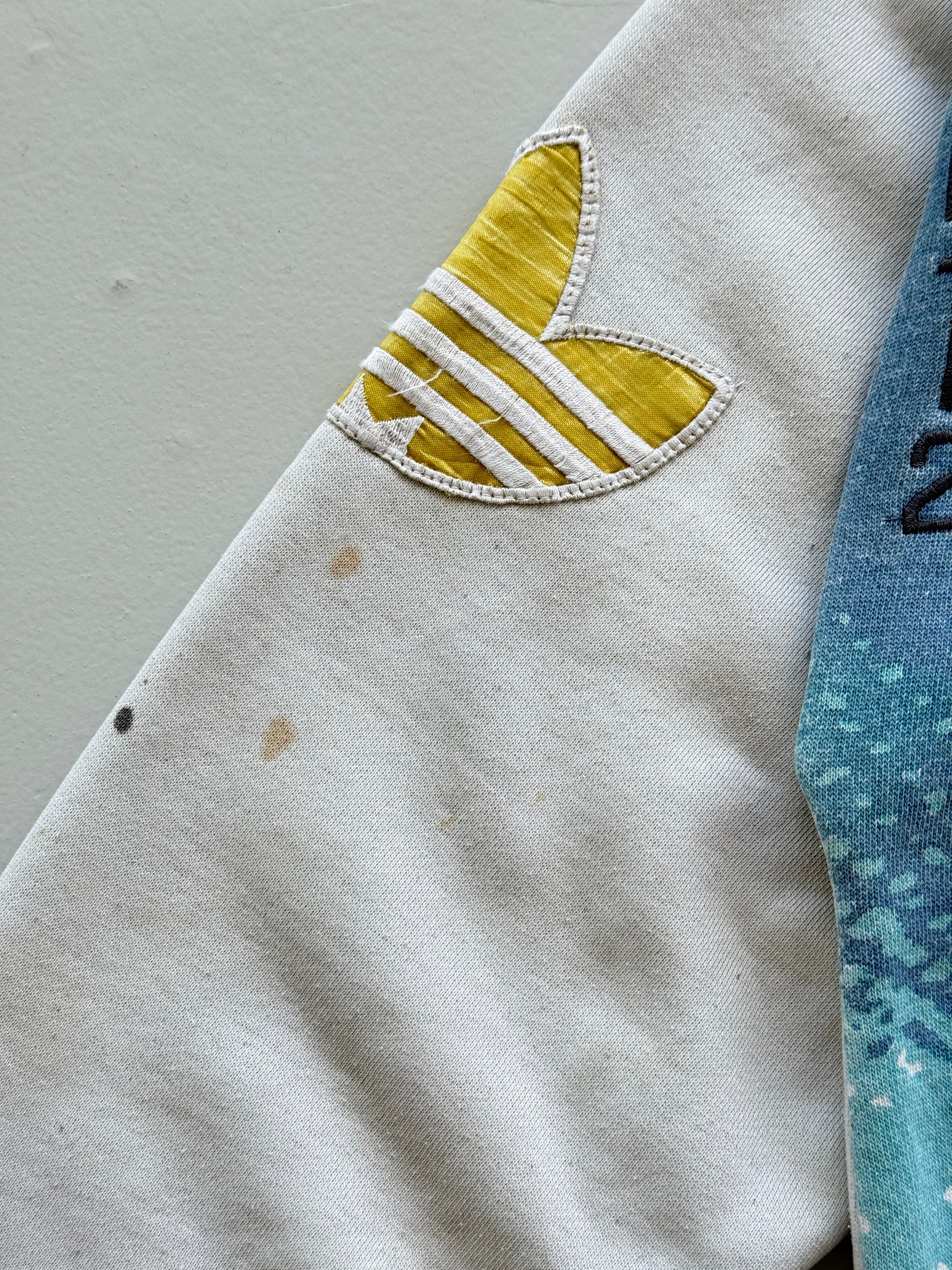 White Adidas 70's Vintage Munich Olympics Graphic Sweatshirt Jumper - Medium