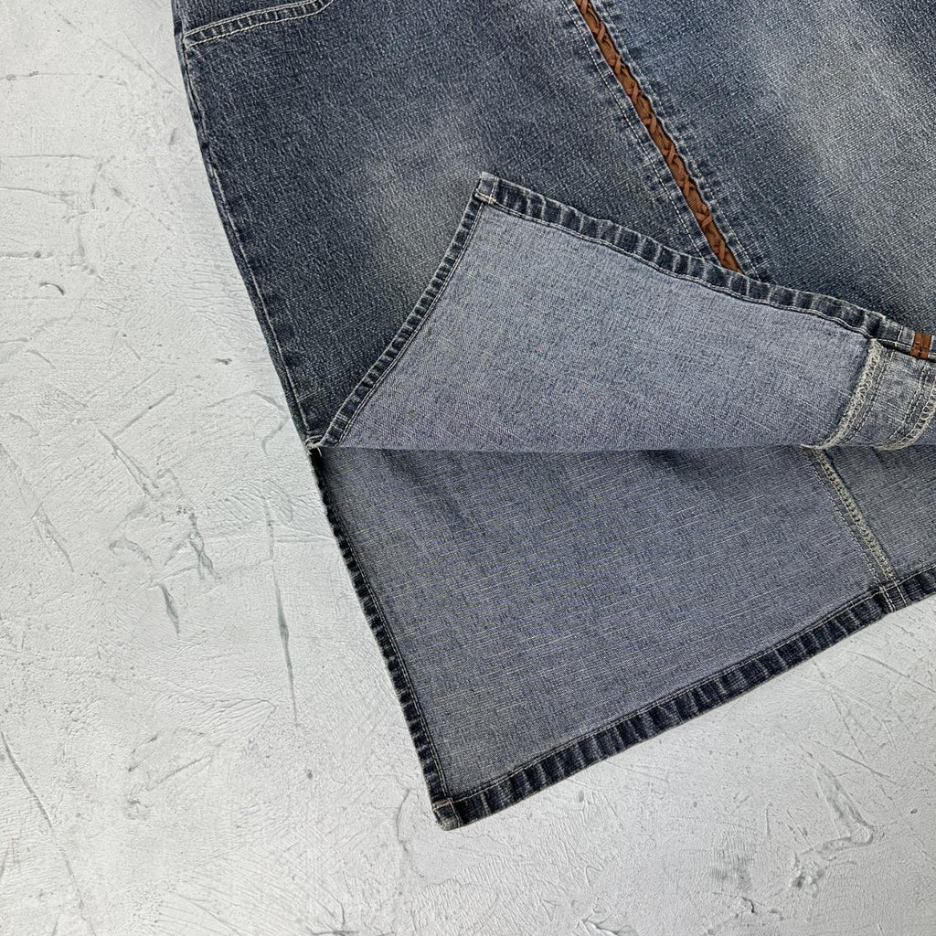 Squeeze Denim Vintage Mini Skirt - W30 L21