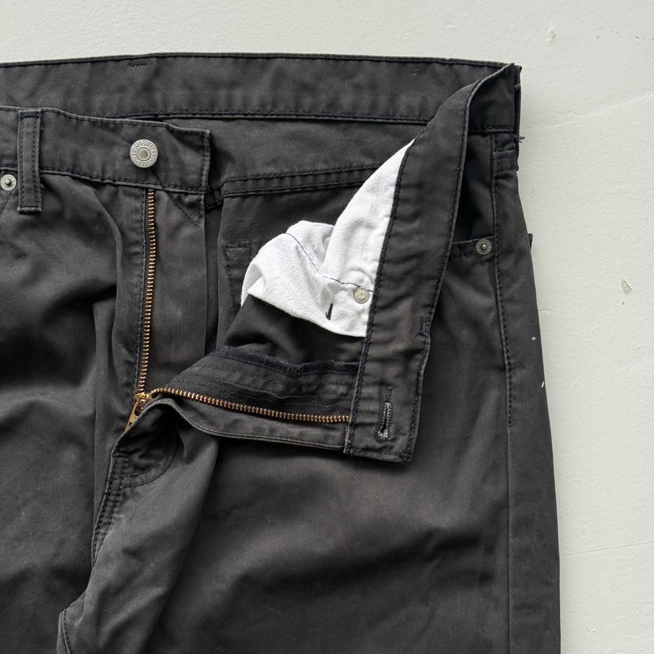 Black Levi's 505 Denim Straight Leg 90's Vintage Jeans - 36” x 30”