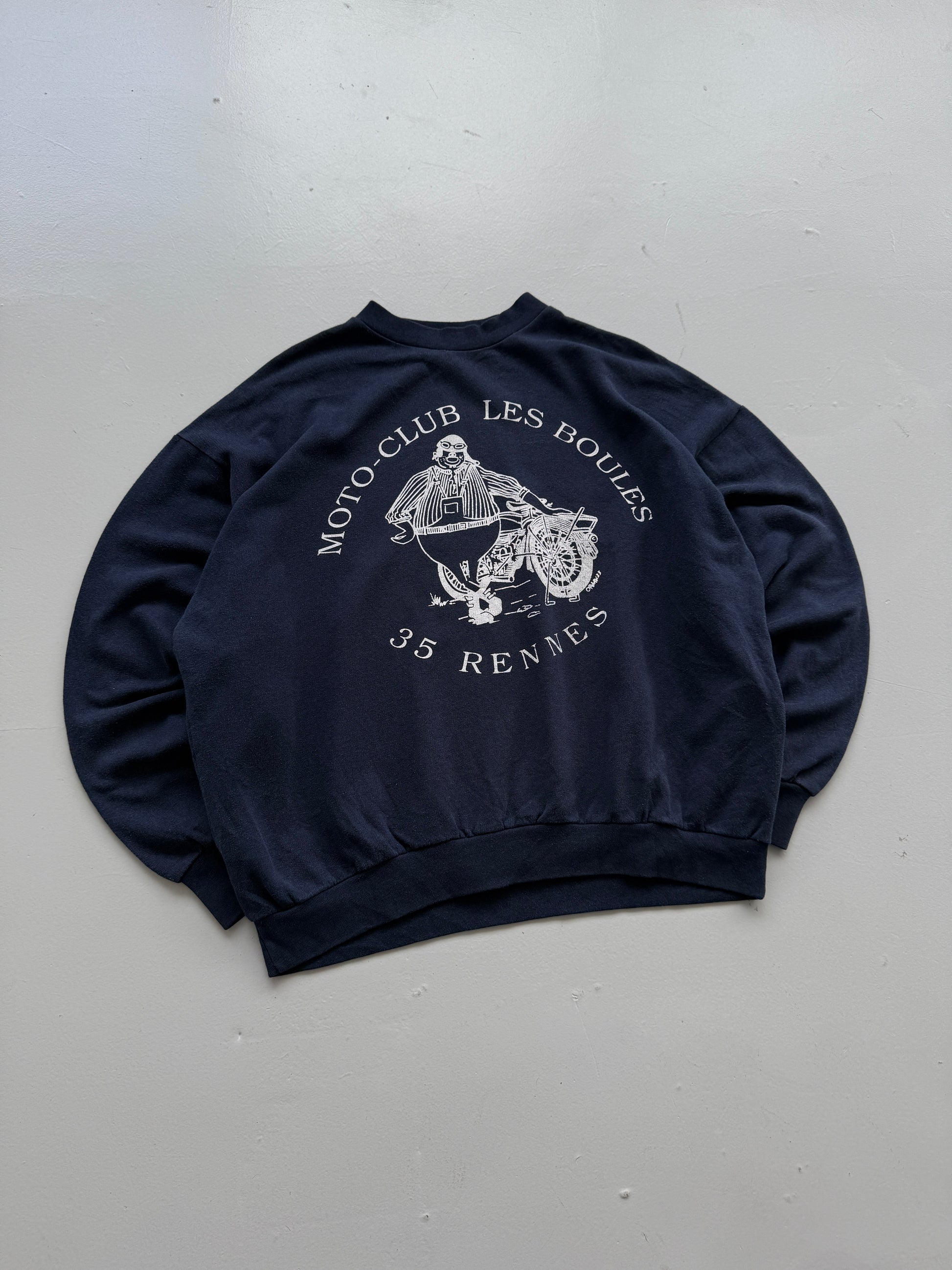 Moto-Club Les Boules Rennes 90's Vintage Sweatshirt - XL