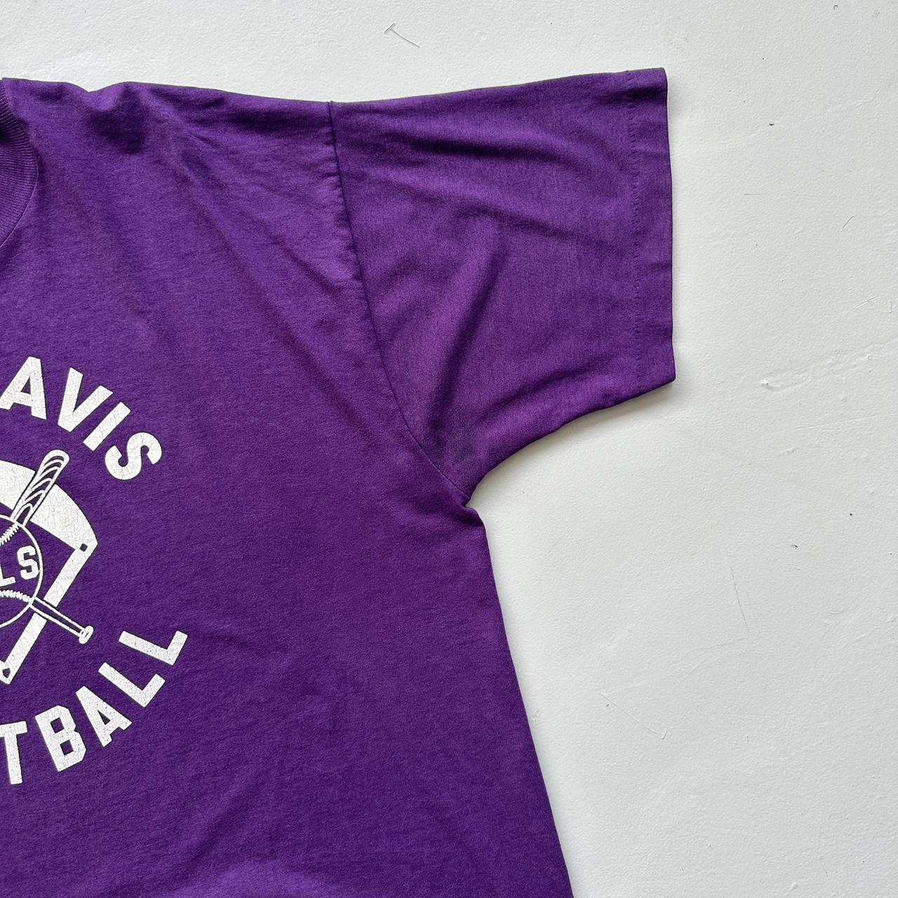 Purple Ben Davis Girls Softball 90s Vintage T-shirt - XL