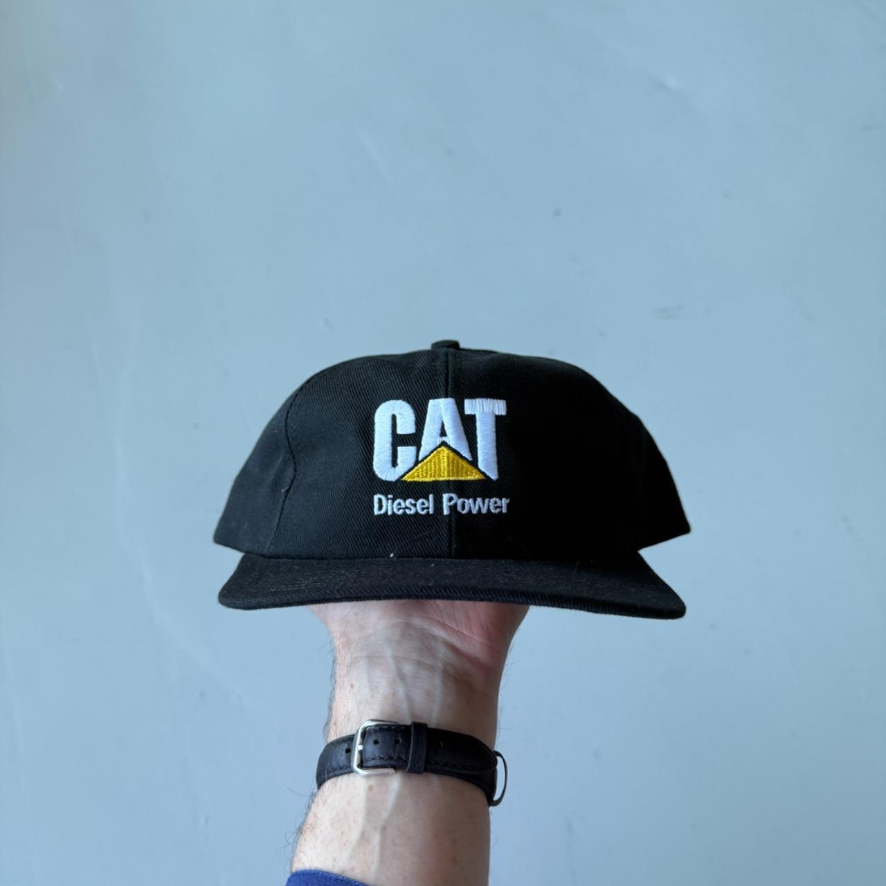 Black CAT Vintage Deadstock SnapBack Trucker Cap