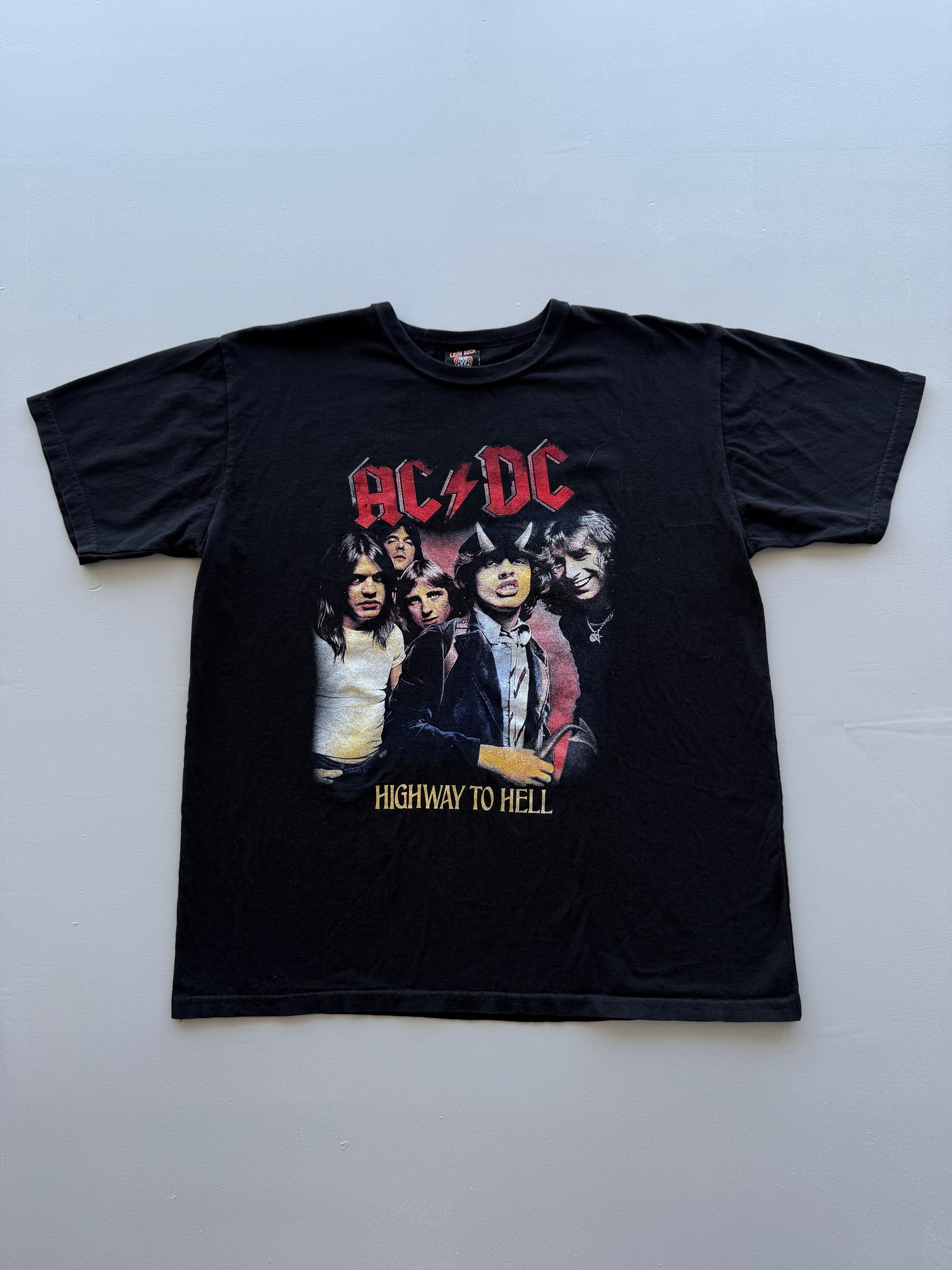 Black AC/DC Highway to Hell Vintage Graphic T-Shirt - XL