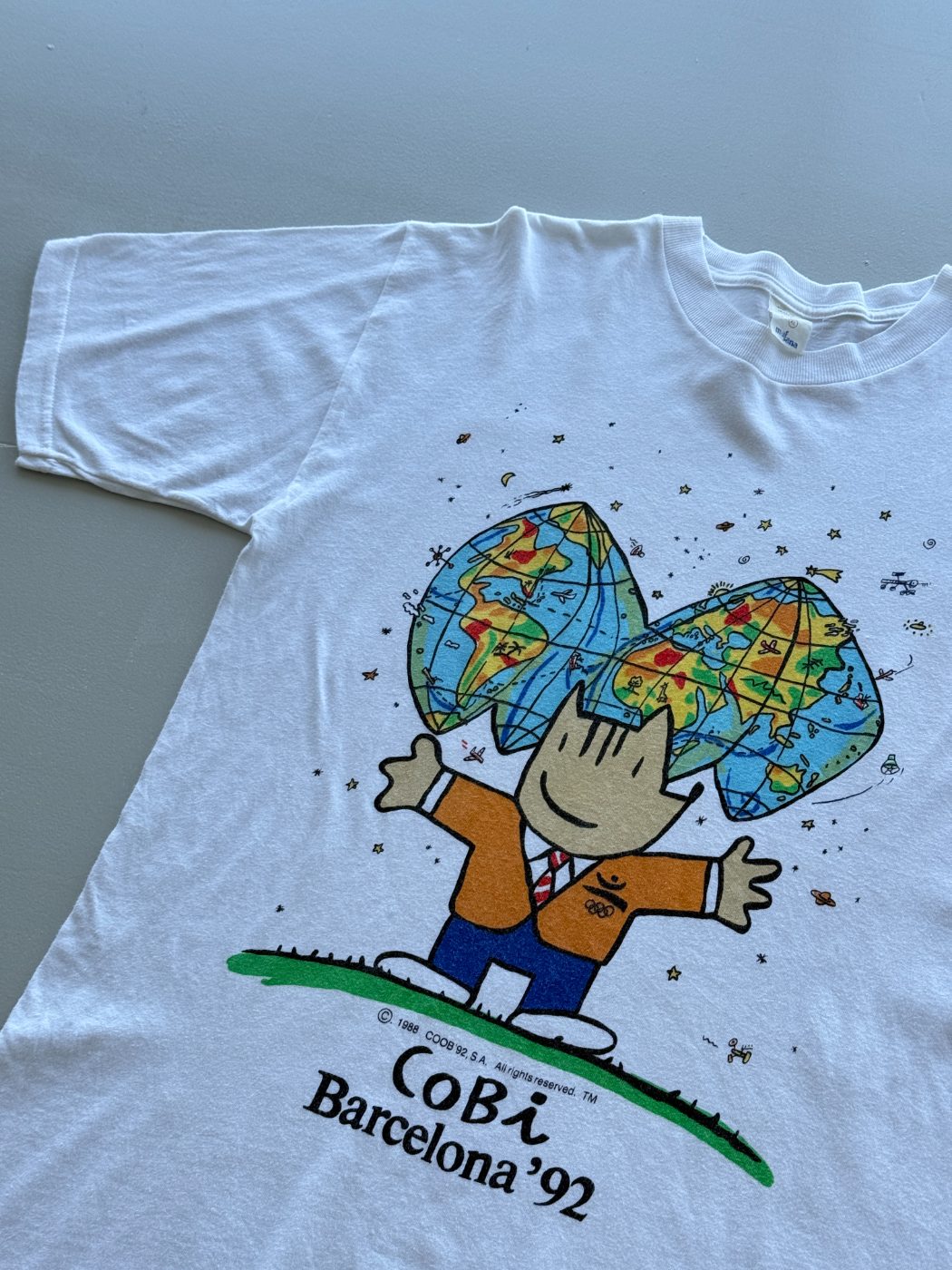 Cobi Barcelona '92 Olympics Vintage T-Shirt - XL