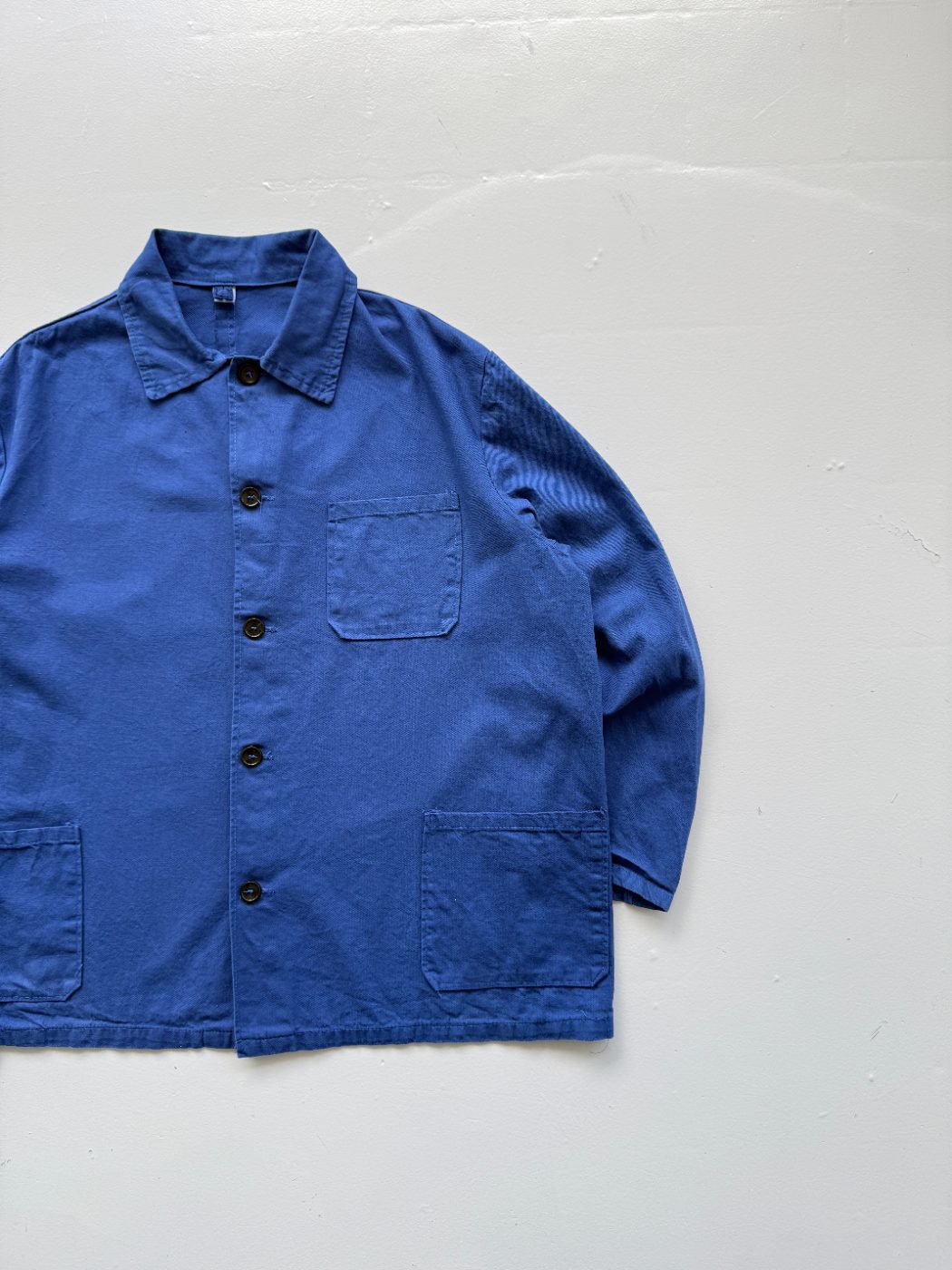 Navy Blue Vintage French Blue 90s Chore Jacket CH182 - Medium