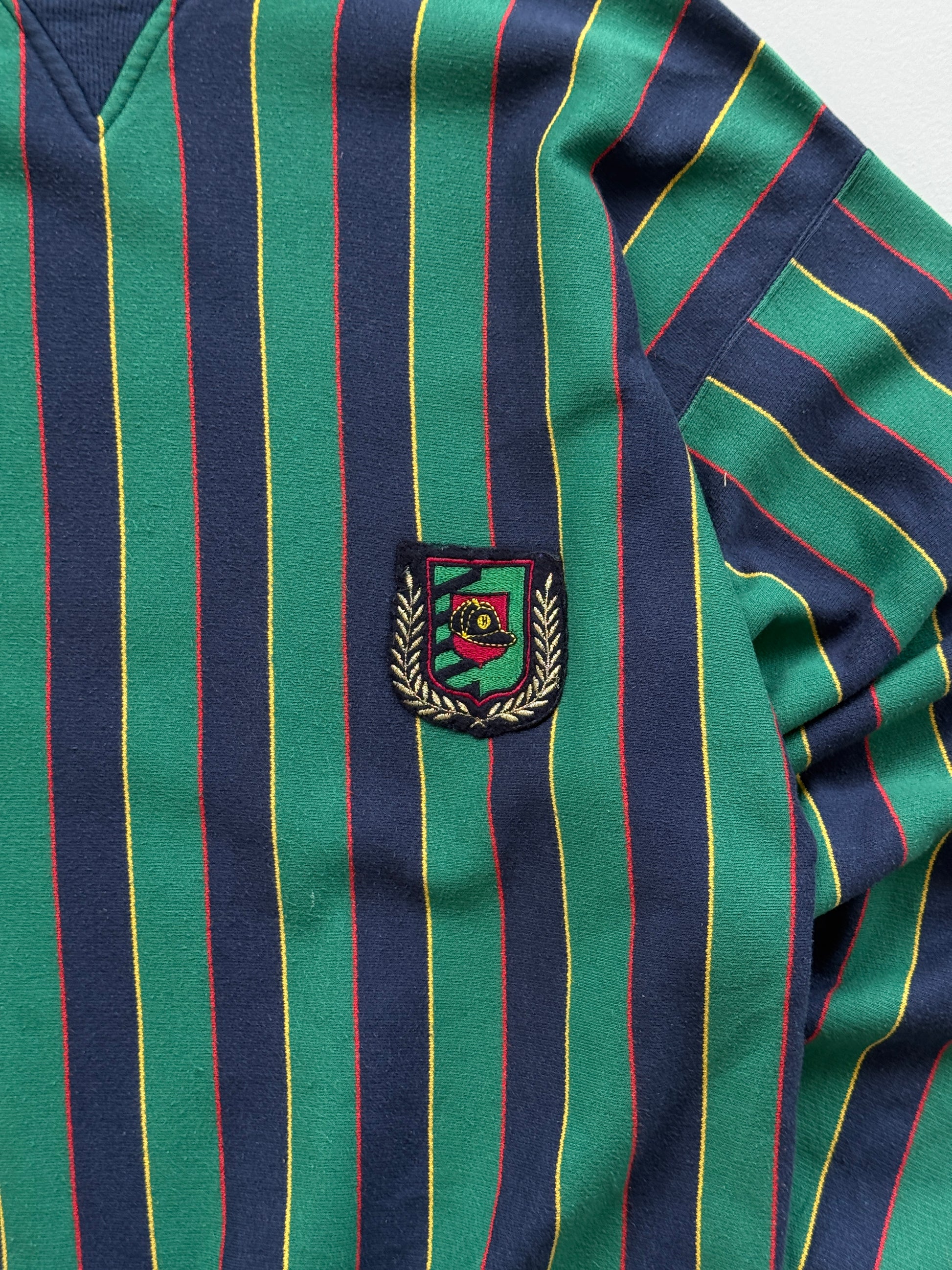Daniel Hechter Paris Striped 80's Vintage Sweatshirt - Small