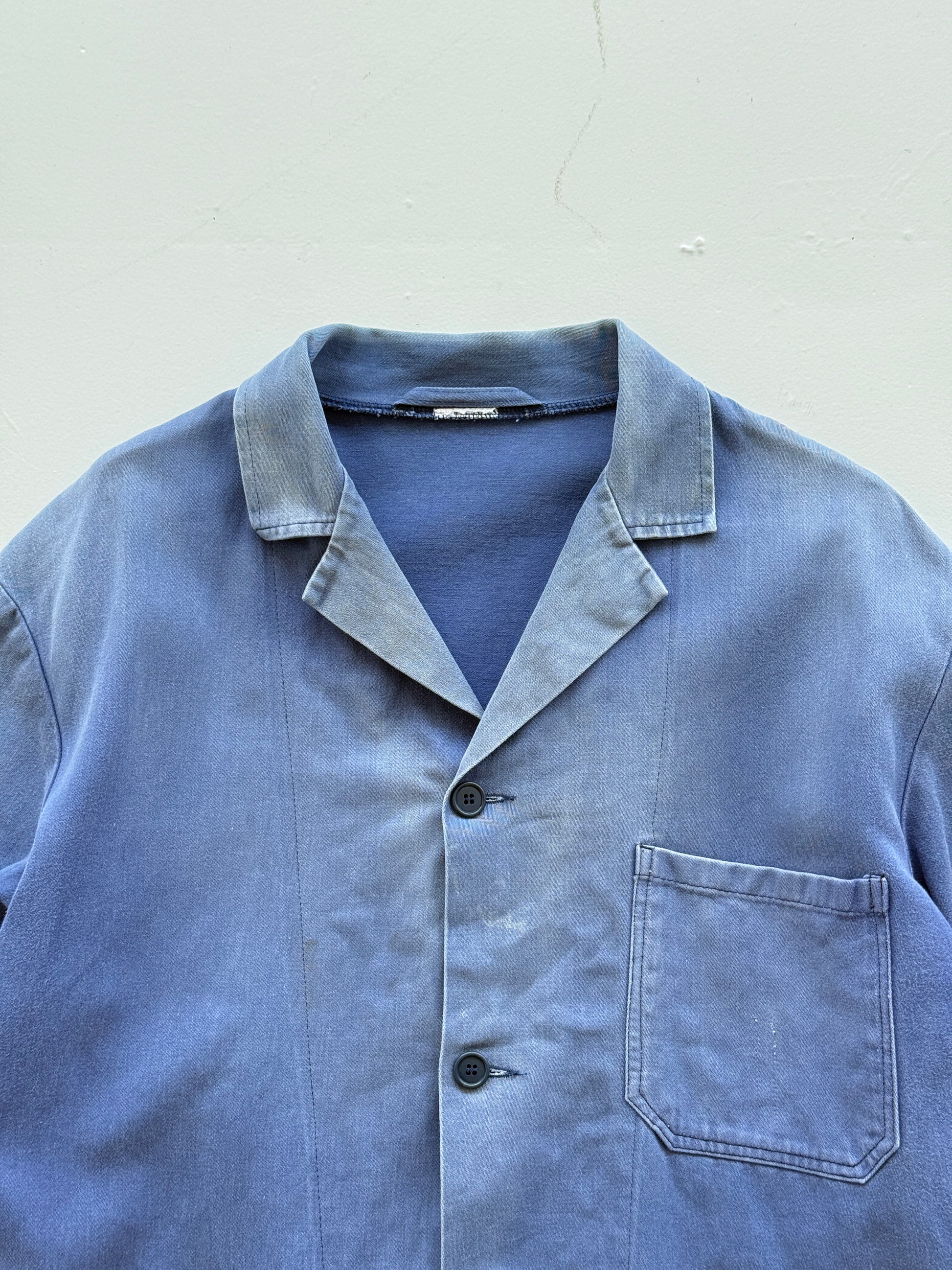 Faded Blue French Vintage Workwear Chore Jacket CH369 - XL