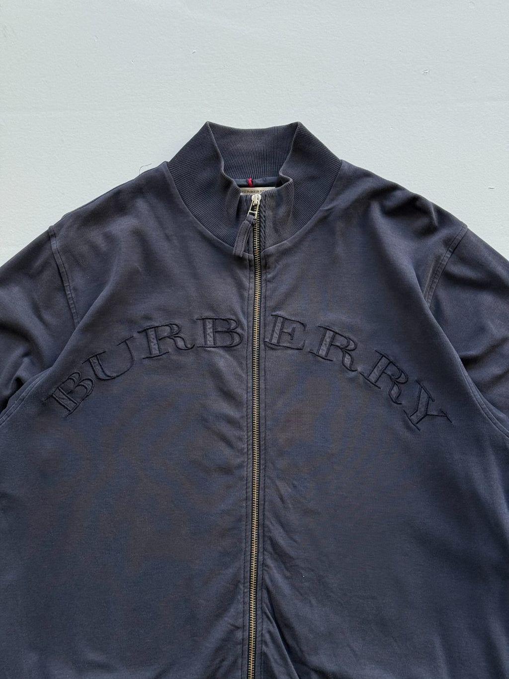 Burberry London Navy Full Zip Vintage Track Jacket - Large