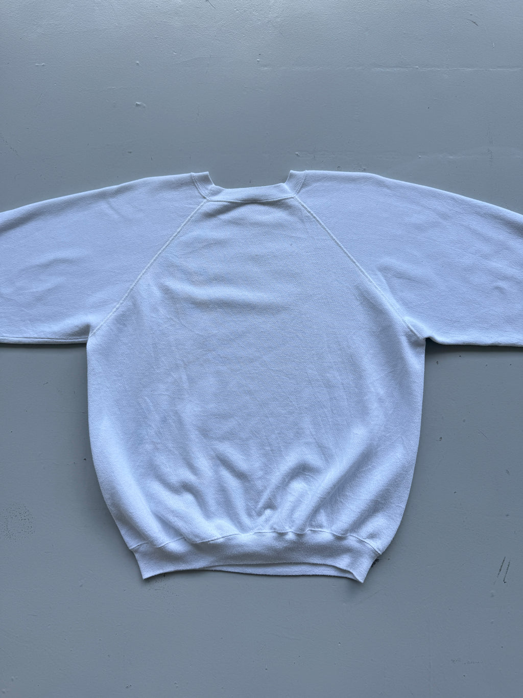 White 00's Vintage Funny Slogan Graphic Sweatshirt Jumper - Large