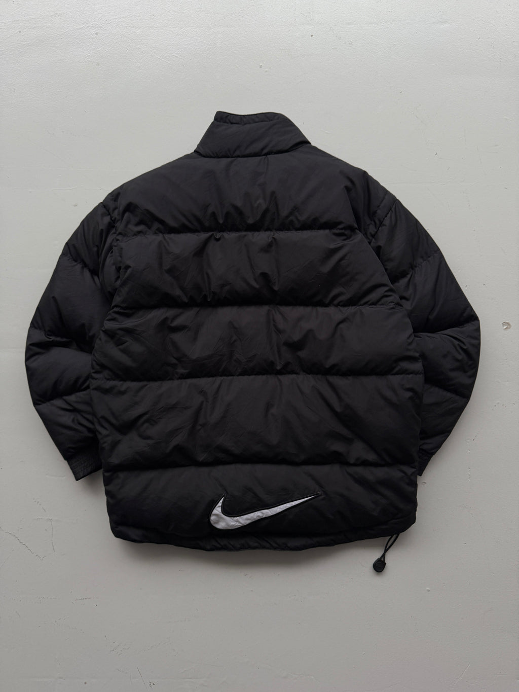 Black Nike  90's Vintage Padded Puffer Jacket Big Swoosh - XS/Small