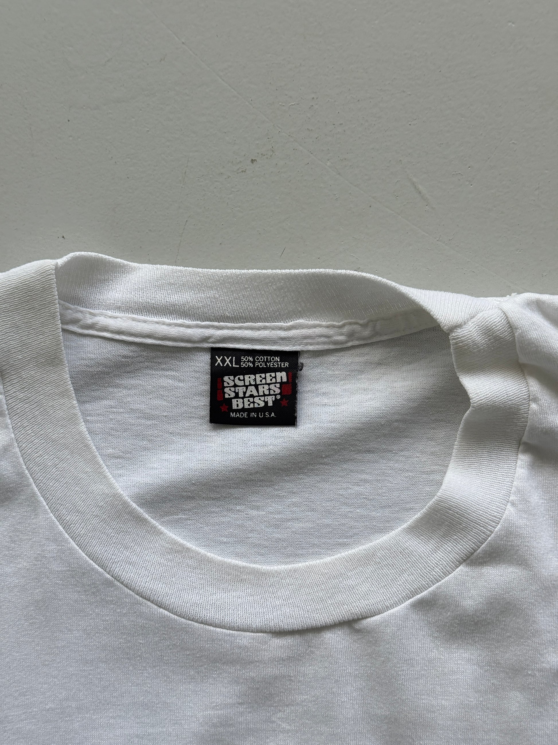 White Ranger Football 90's Vintage Single Stitch Collage T-Shirt - XL