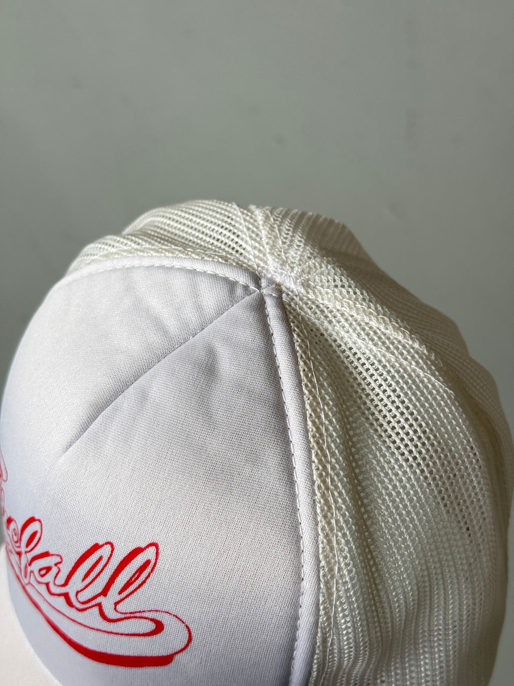 White Firefall Vintage Foam and Mesh SnapBack Trucker Cap