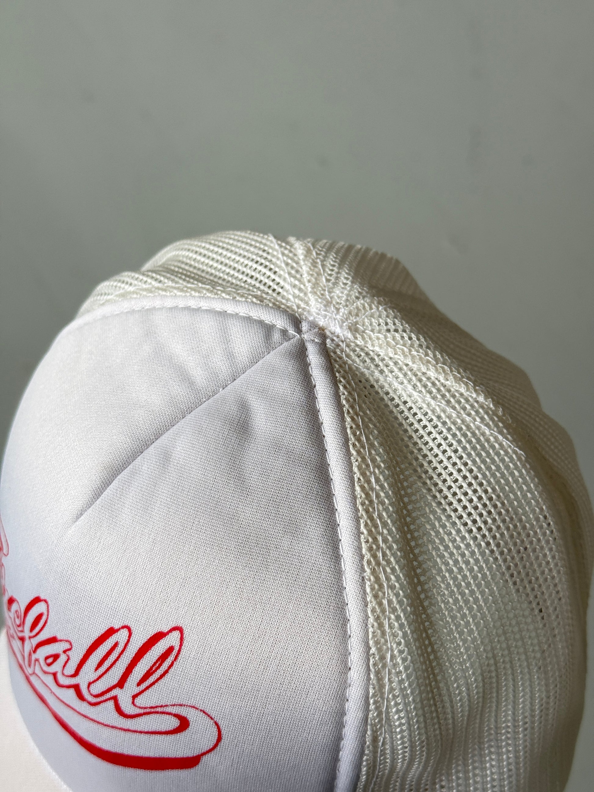 White Firefall Vintage Foam and Mesh SnapBack Trucker Cap