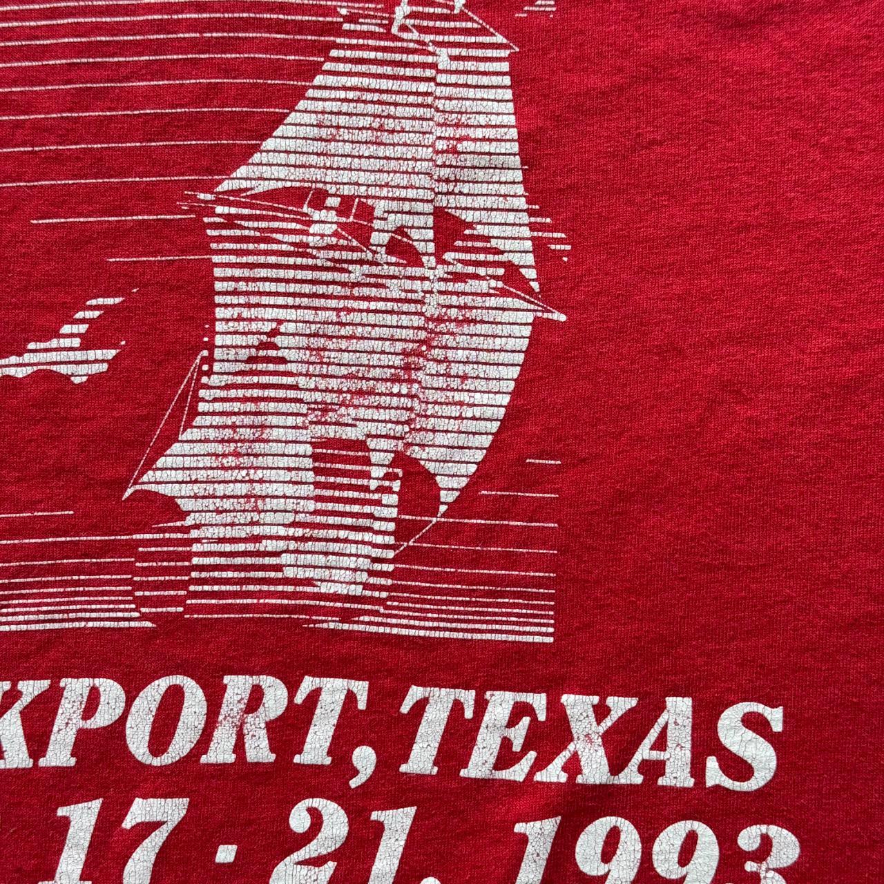 Red Rockport Texas Family Reunion Vintage 90s T-shirt - XL