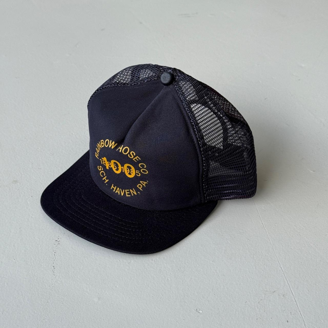 Navy Rainbow Hose Co Vintage Foam and Mesh SnapBack Trucker Cap