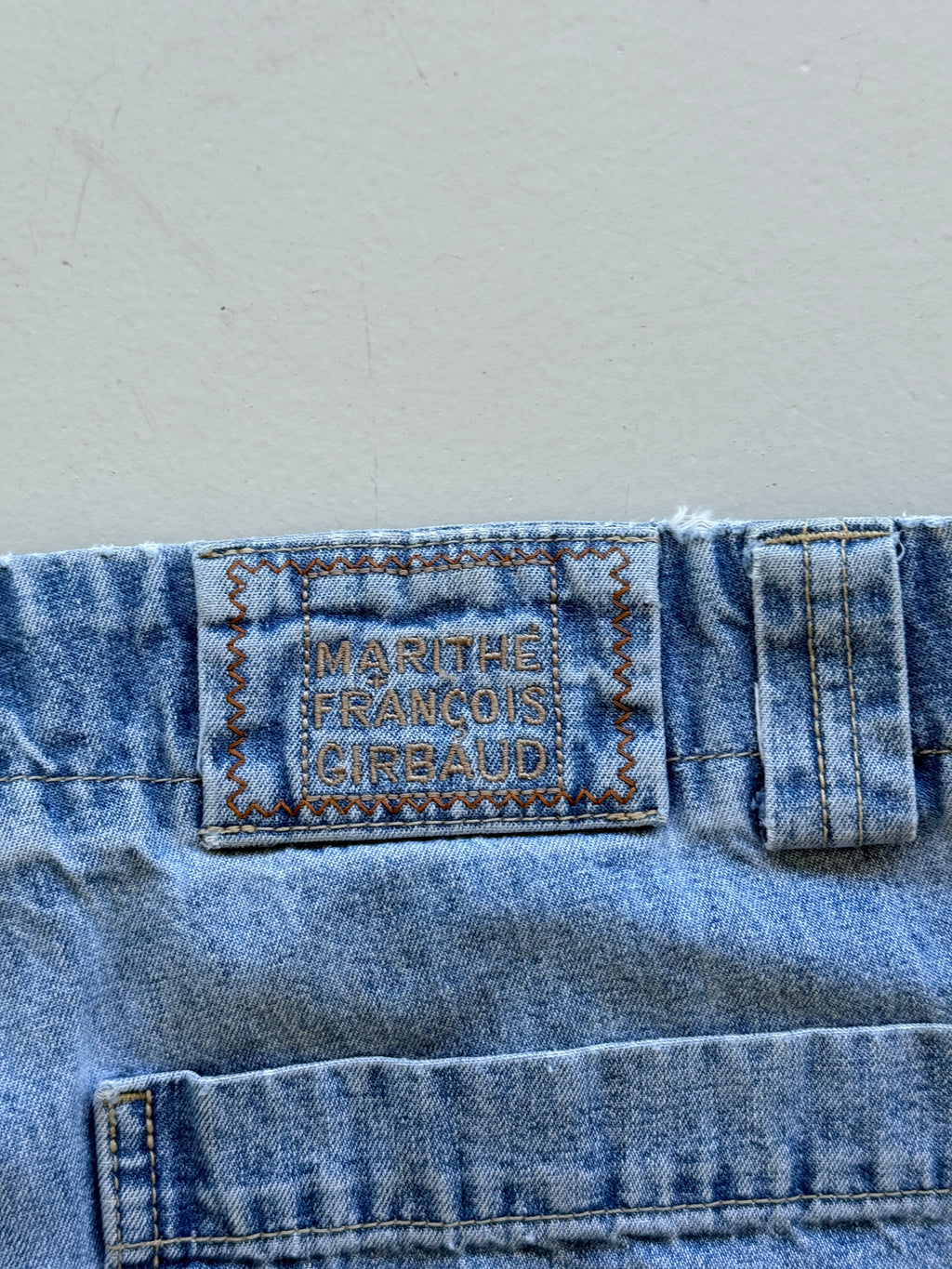 Light Blue Le Jean De Marithe Francois Girbaud 90's Vintage Cargo Shorts - W36