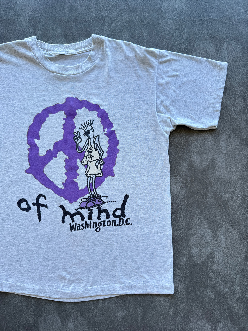 Grey Of Mind Washington D.C. 90's Vintage Single Stitch Graphic T-Shirt - Large