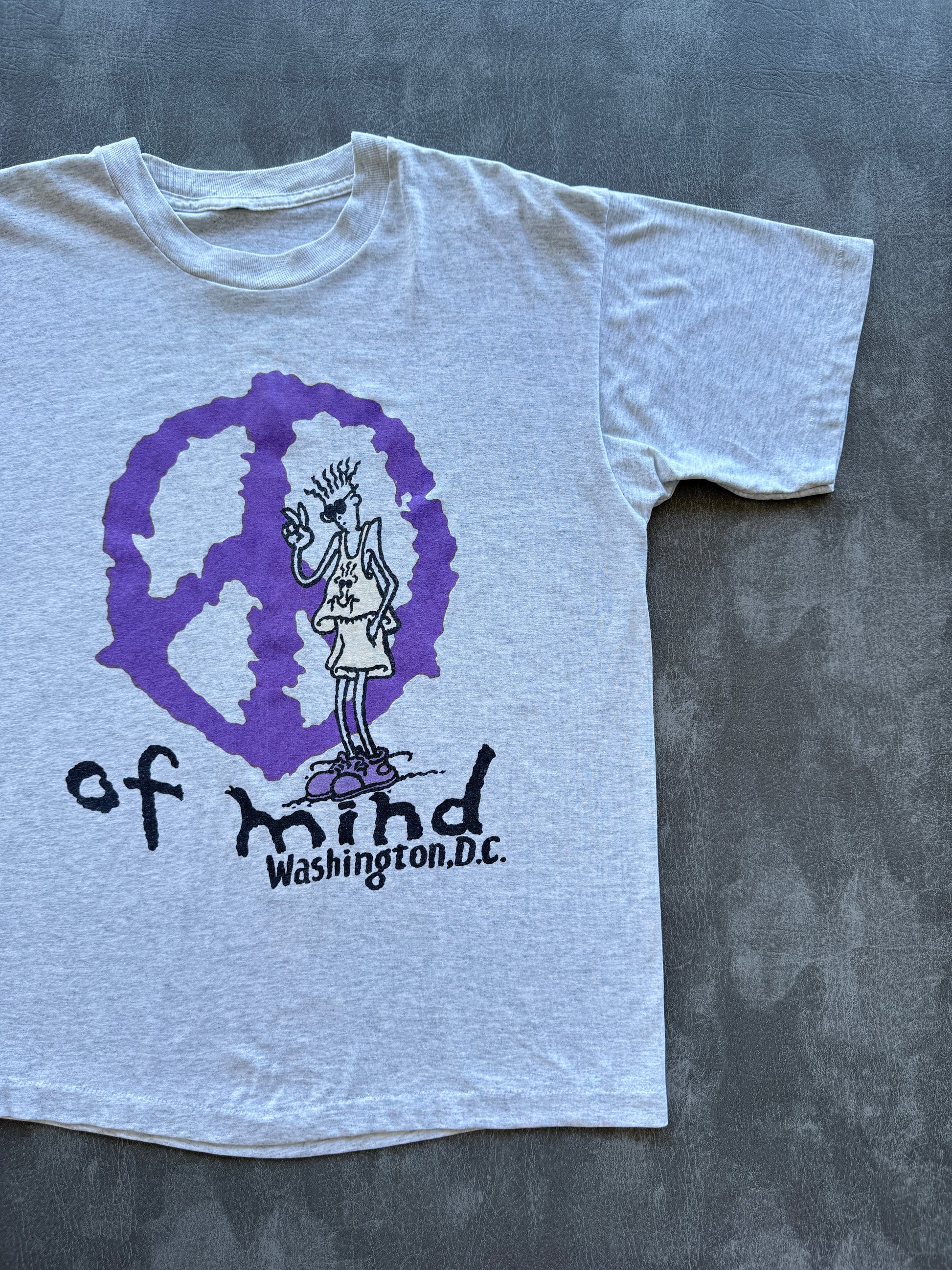 Grey Of Mind Washington D.C. 90's Vintage Single Stitch Graphic T-Shirt - Large