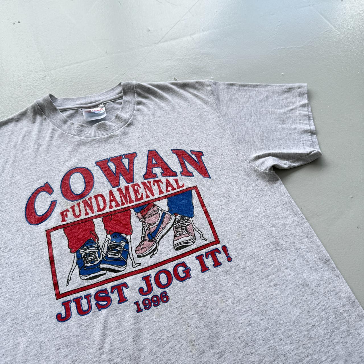 Grey Just Jog It Nike Pun Vintage 90s T-shirt - Medium