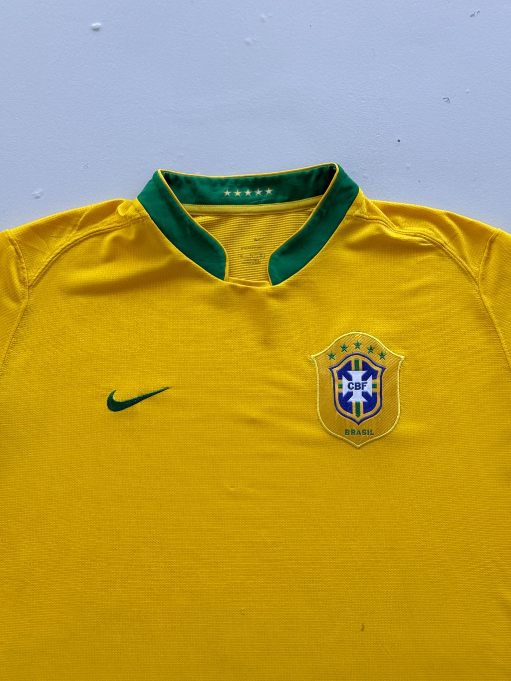 Nike Brazil CBF 2000's Vintage Home 06/08 Football Shirt - XL