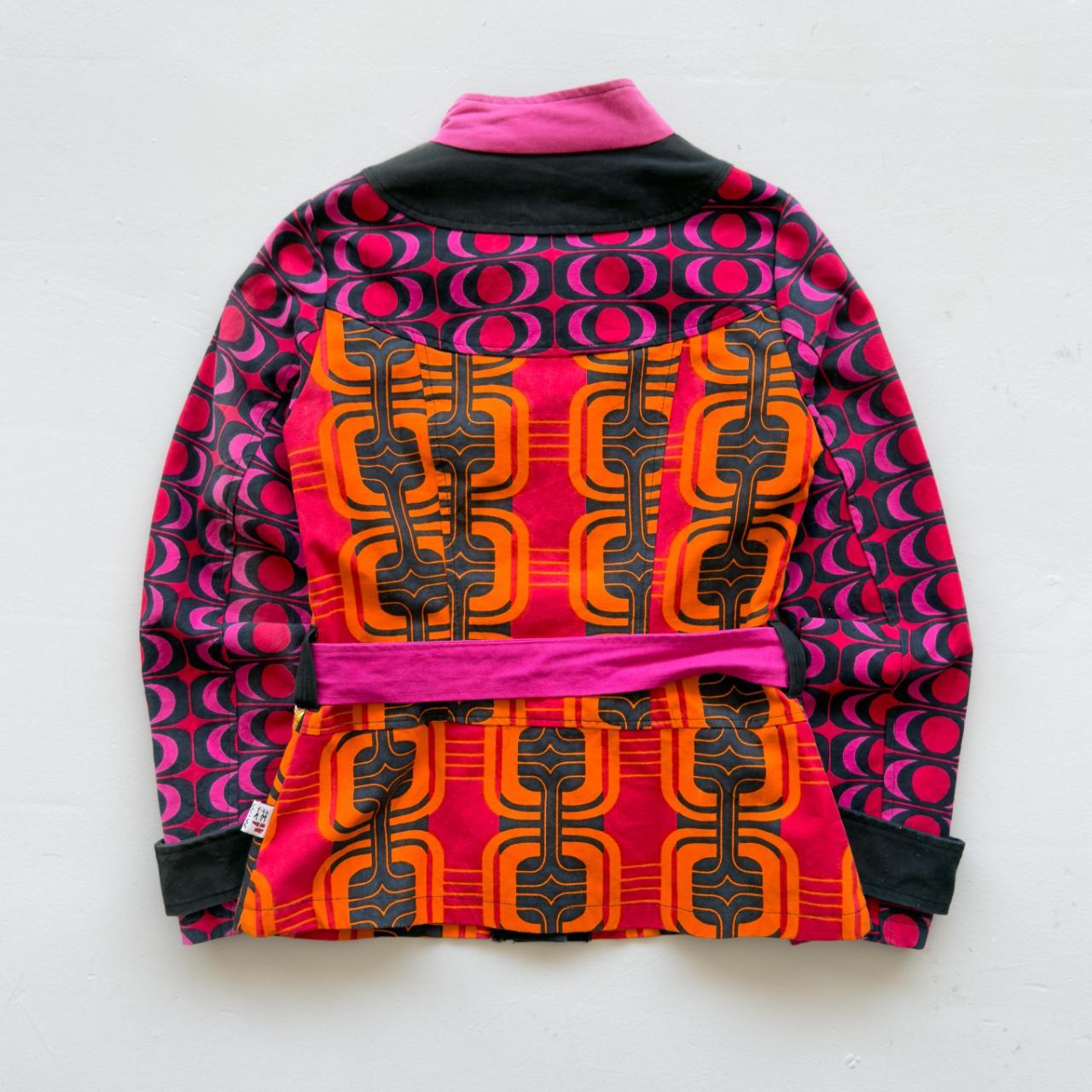 Black, Pink & Orange Savage Culture Vintage Jacket - Womens Size Small