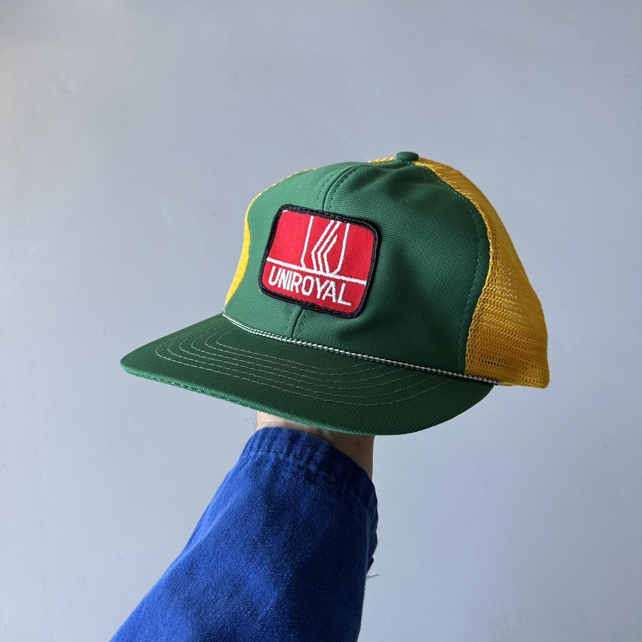 Green Yellow Uniroyal Vintage SnapBack Trucker Cap