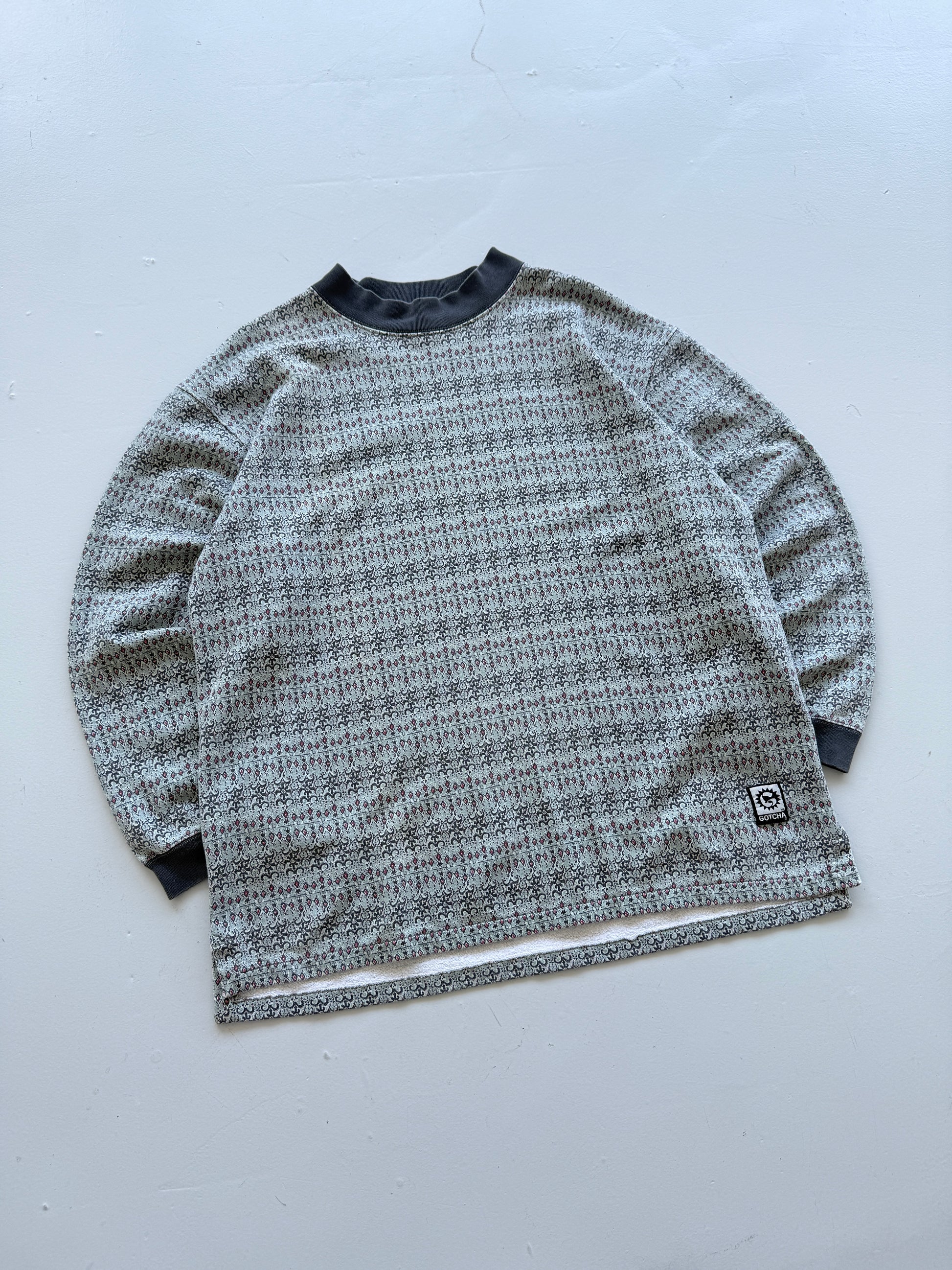 Gotcha Surf All-Over Print 90's Vintage Sweatshirt - XL