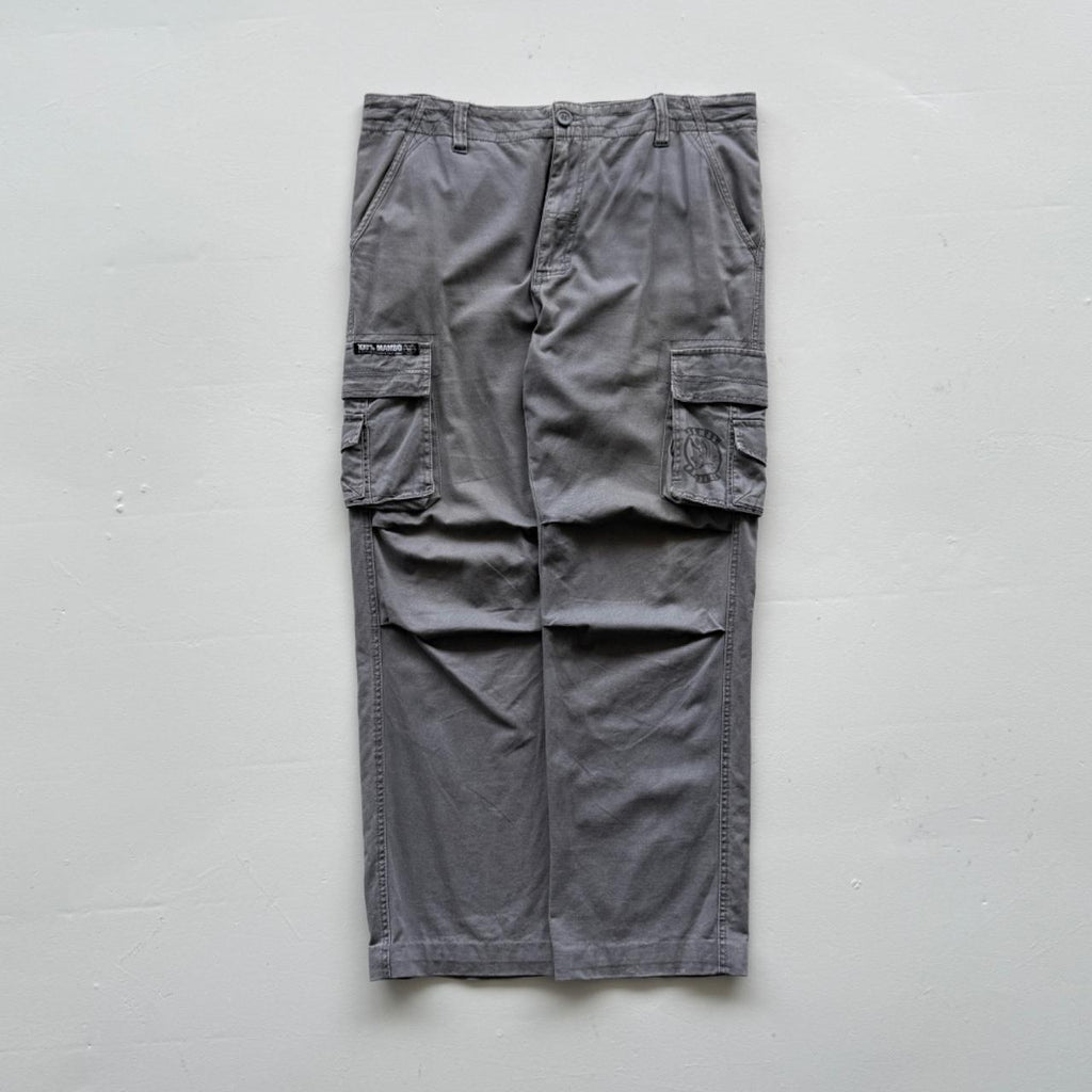 Grey Mambo Cotton 90's Vintage Surfer Cargo's - 38” x 30”