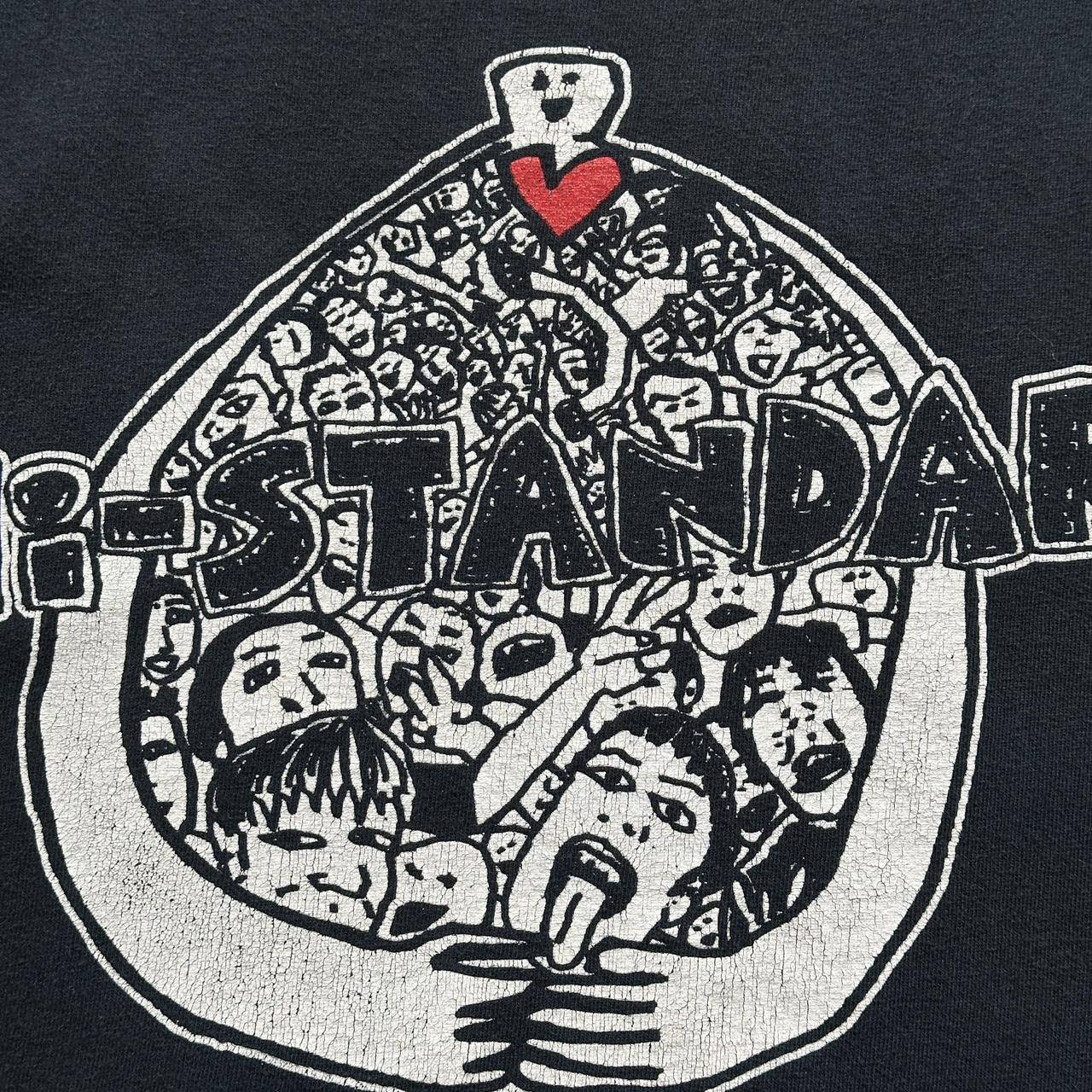 Black Hi-Standard Tokyo Japanese Record Label Rare 90s Vintage Graphic T-Shirt - Large