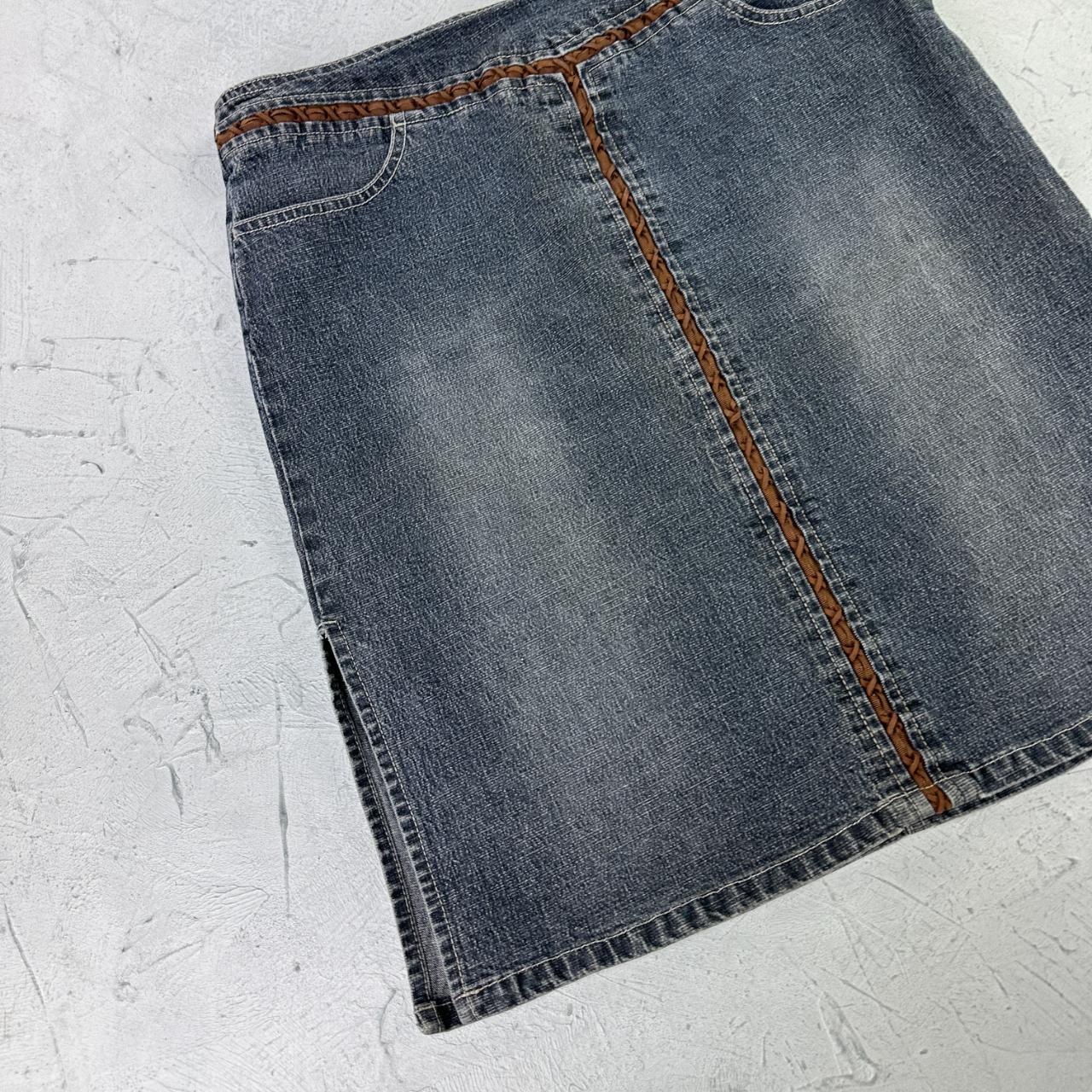 Squeeze Denim Vintage Mini Skirt - W30 L21