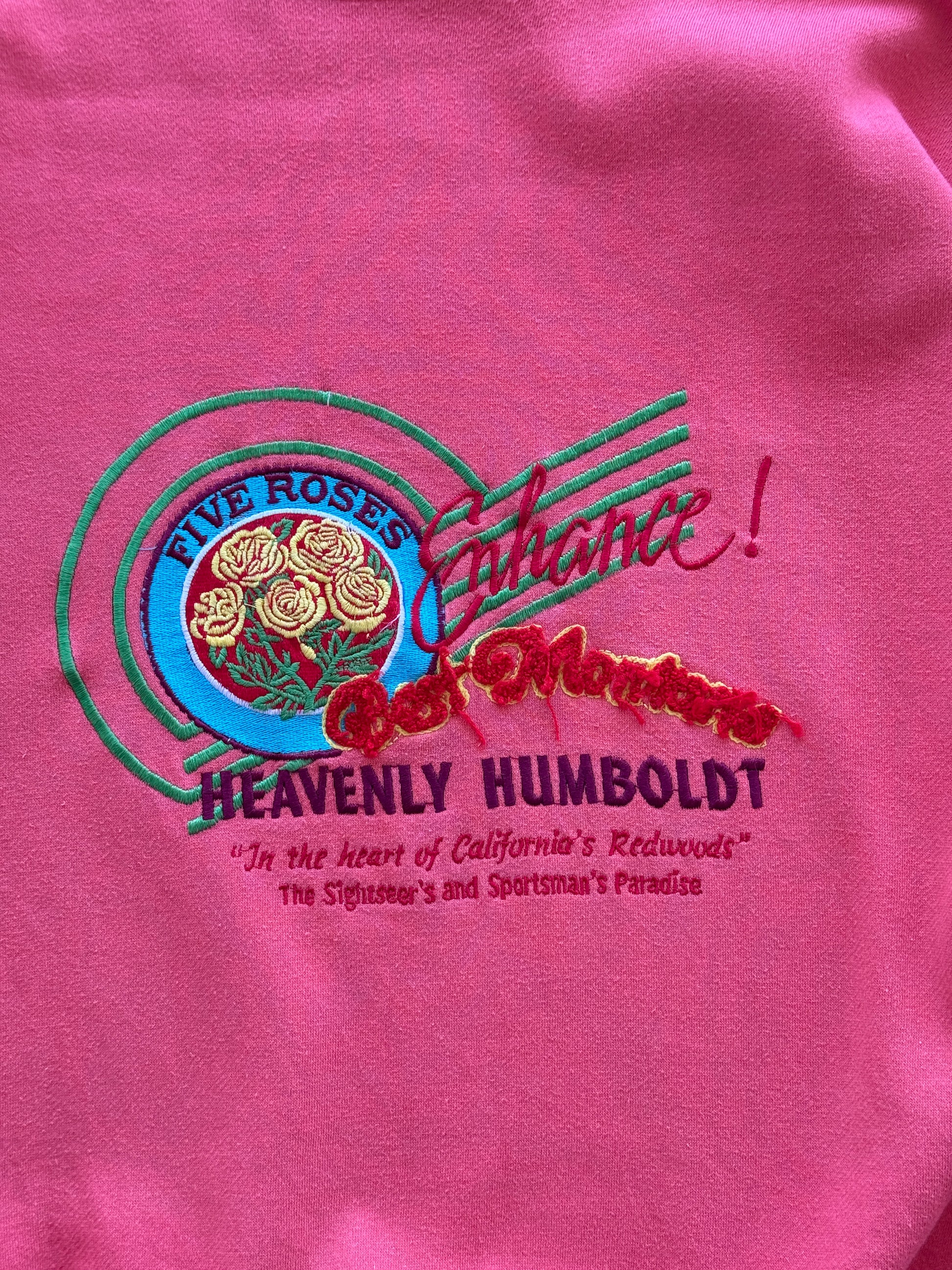 Pink Best Montana 80's Vintage Graphic Sweatshirt Jumper - Large