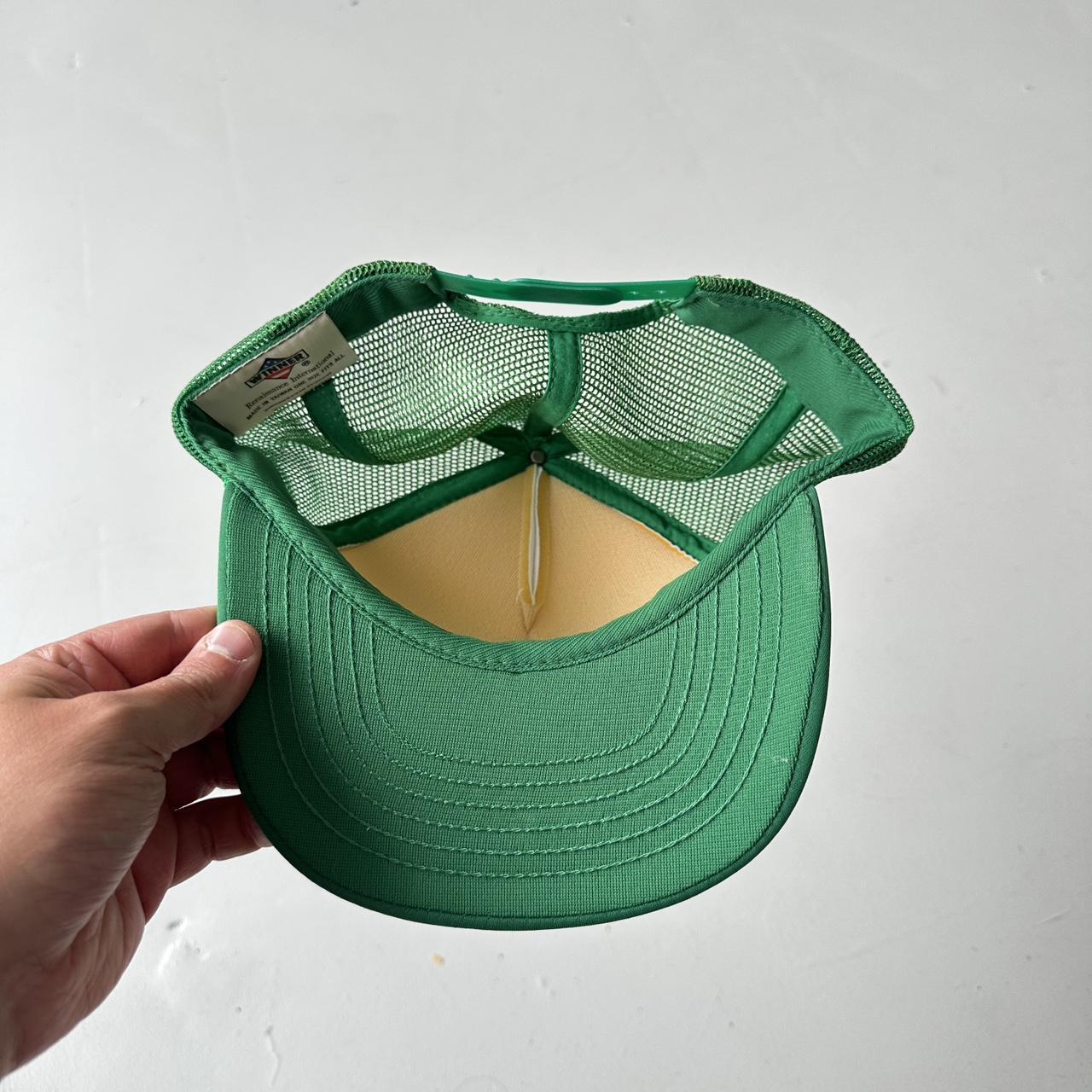 Green / White Pomp’s Mesh and Foam Trucker SnapBack Cap