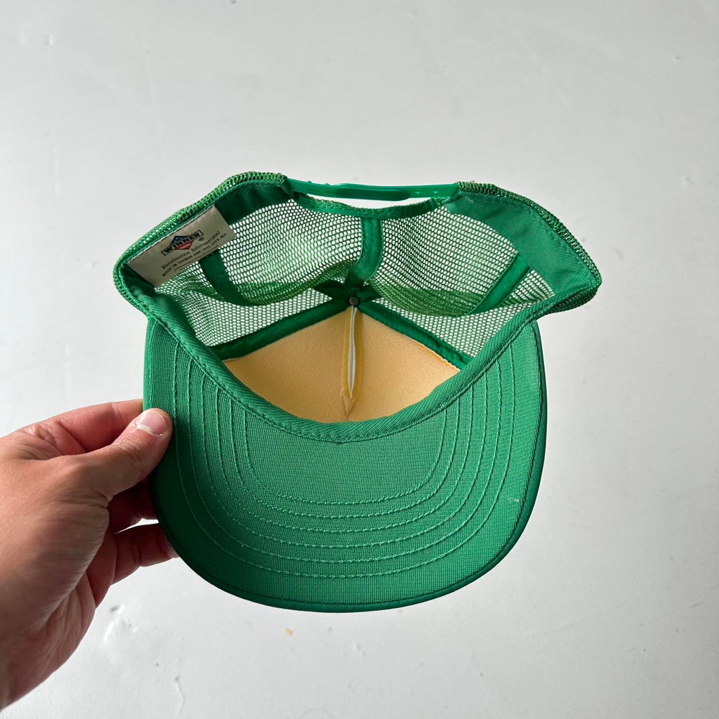 Green / White Pomp’s Mesh and Foam Trucker SnapBack Cap
