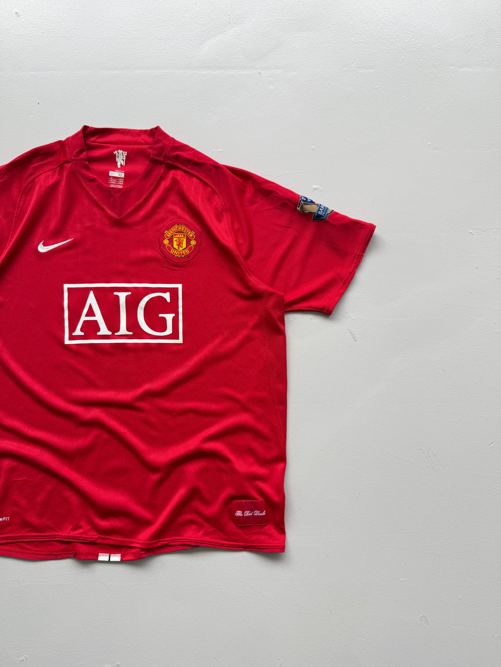 Nike Manchester United Tevez #32 07/08 Home Football Shirt - XL