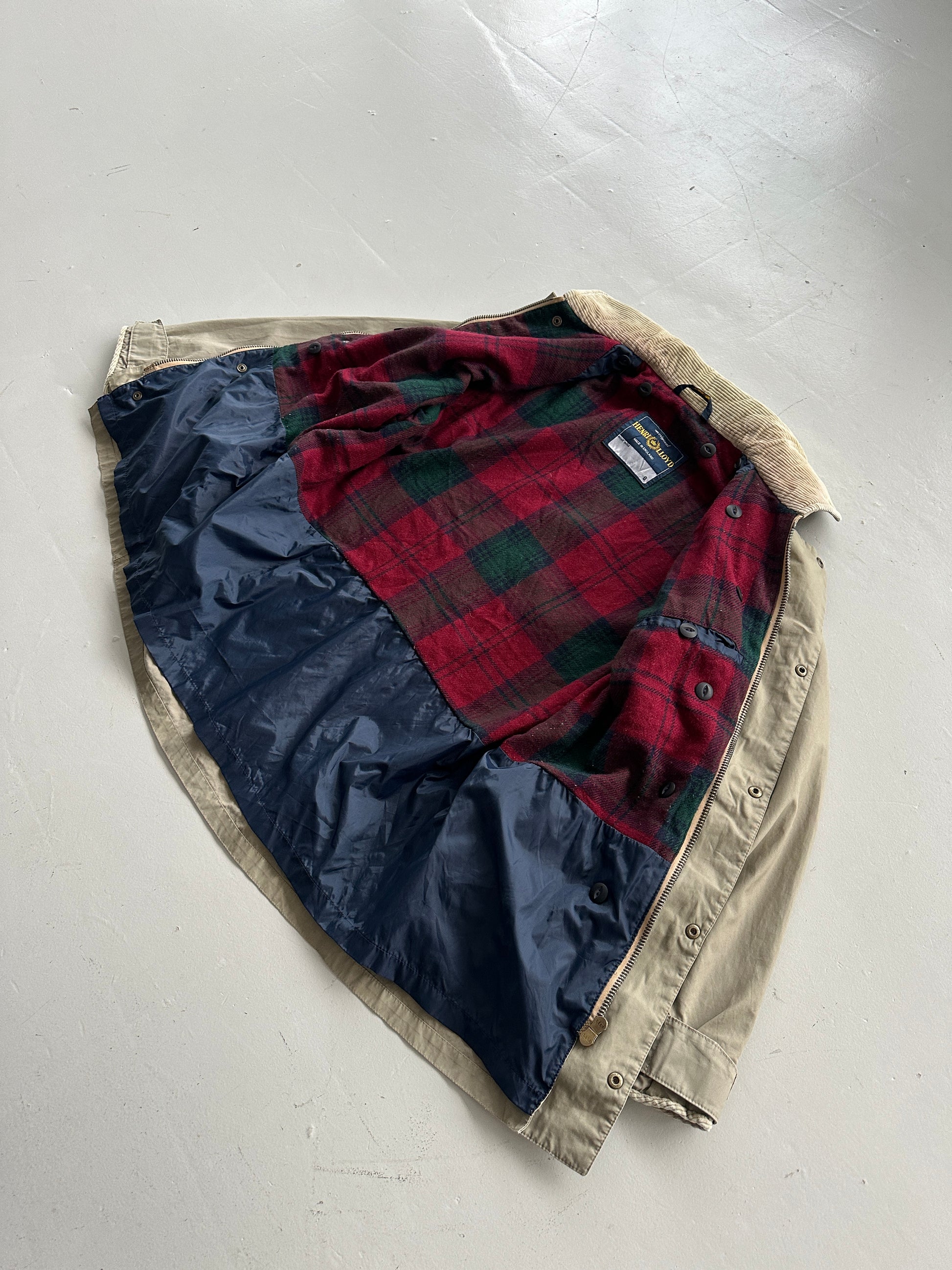 Henri Lloyd 90's Vintage Barn Jacket Corduroy Collar - Small