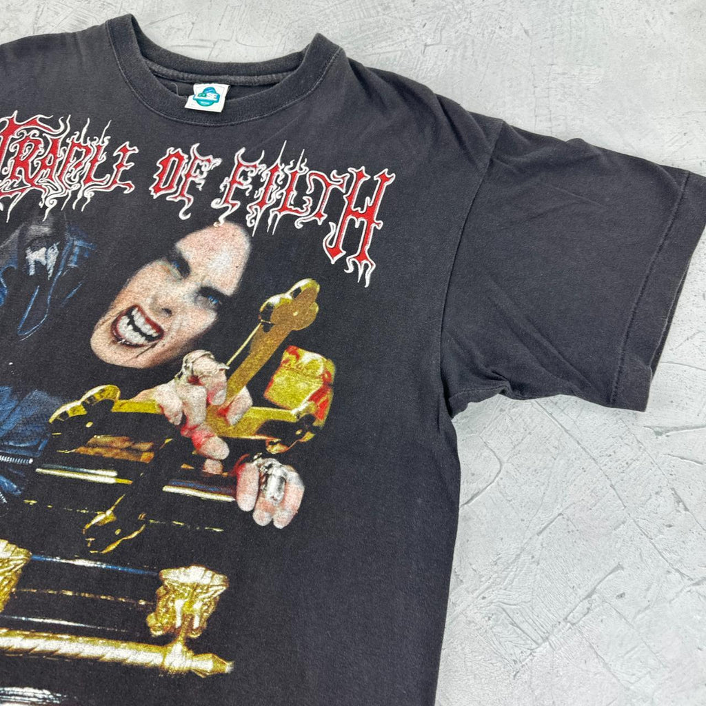Cradle Of Filth Rare Dani Filth 90s Metal Band T-shirt - Large