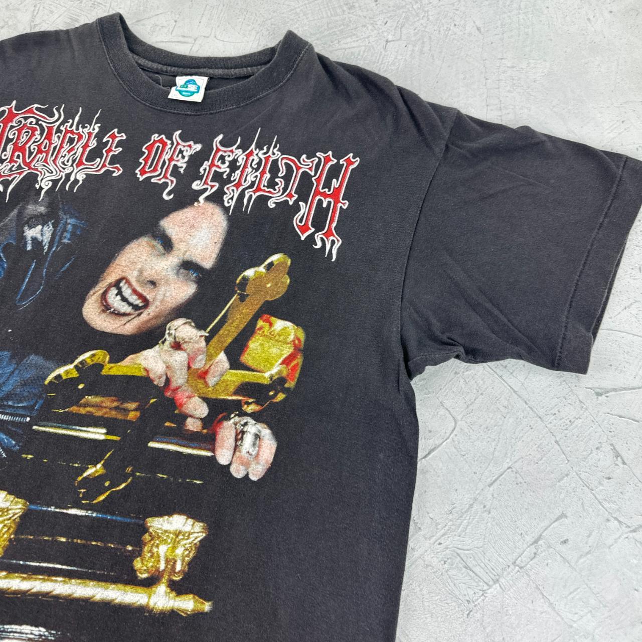 Cradle Of Filth Rare Dani Filth 90s Metal Band T-shirt - Large