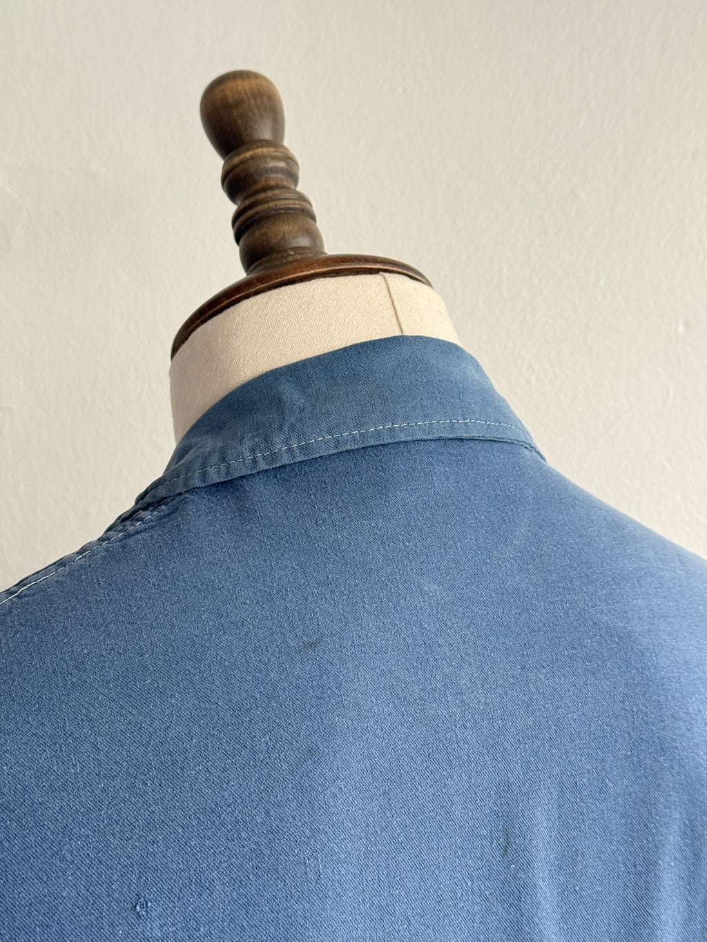 Blue French 1960s Vintage Workwear Chore Jacket CH548 - Small