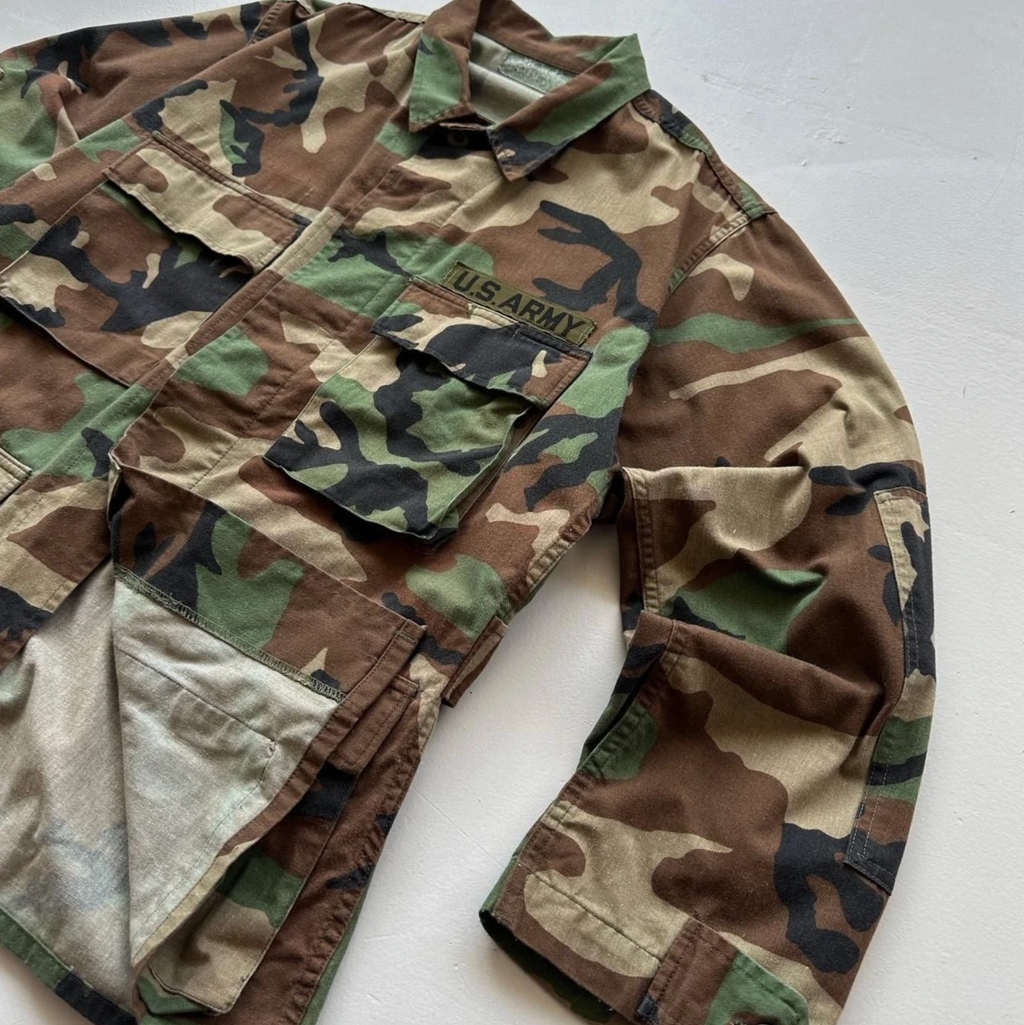 Camouflage US Army 80s/90s Vintage Shirt - Medium