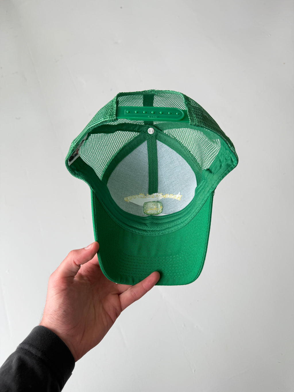 Green John Deer Vintage Canvas and Mesh SnapBack Trucker Cap