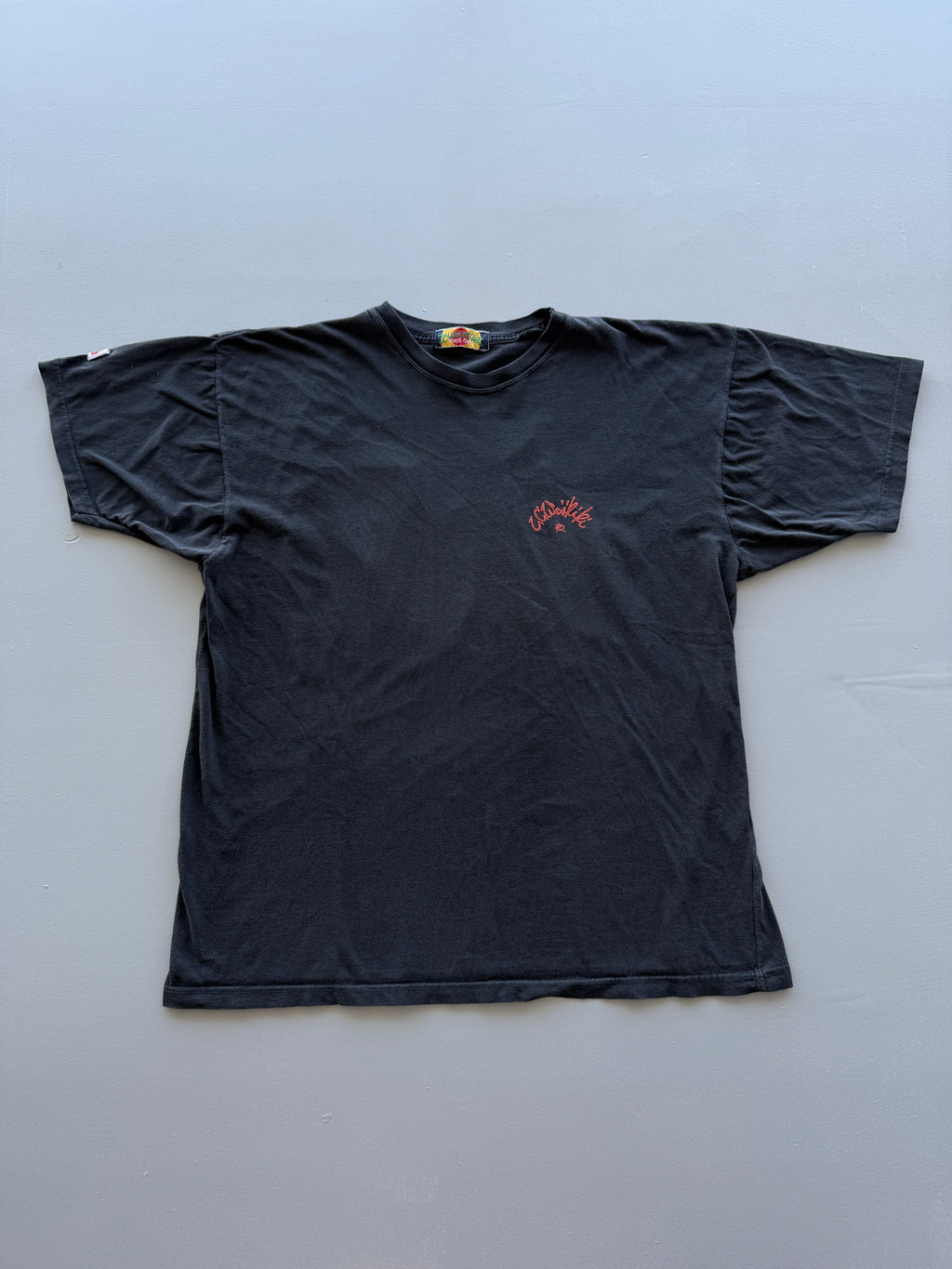 Black Pacific Sun Waikiki Monkey Scooter 90's Vintage Graphic T-Shirt - Large