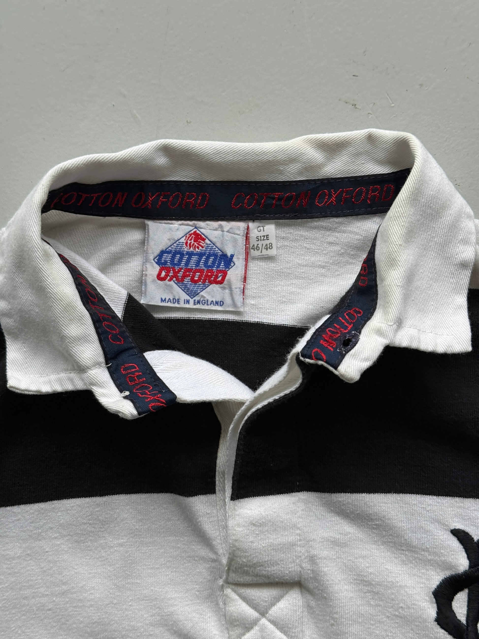 White Barbarians 1996 90's Vintage Rugby Jersey Polo Shirt - Large