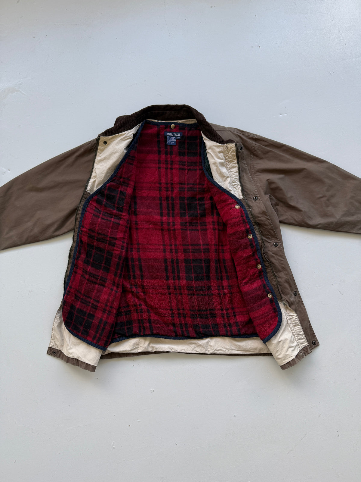 Nautica Barn Jacket Removable Vest 90's Vintage Jacket - XL