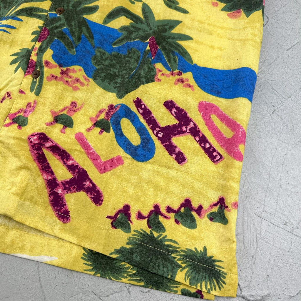 Vintage Budweiser Aloha Hawaii Short Sleeved Camp Collar 90s Shirt - Large