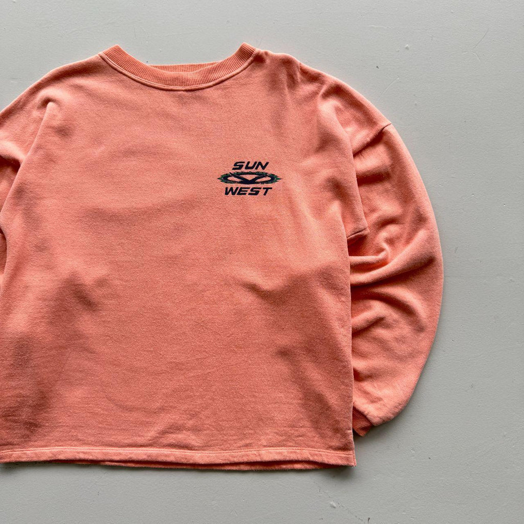 Peach 90s Vintage Surfer Graphic Sweatshirt - Medium