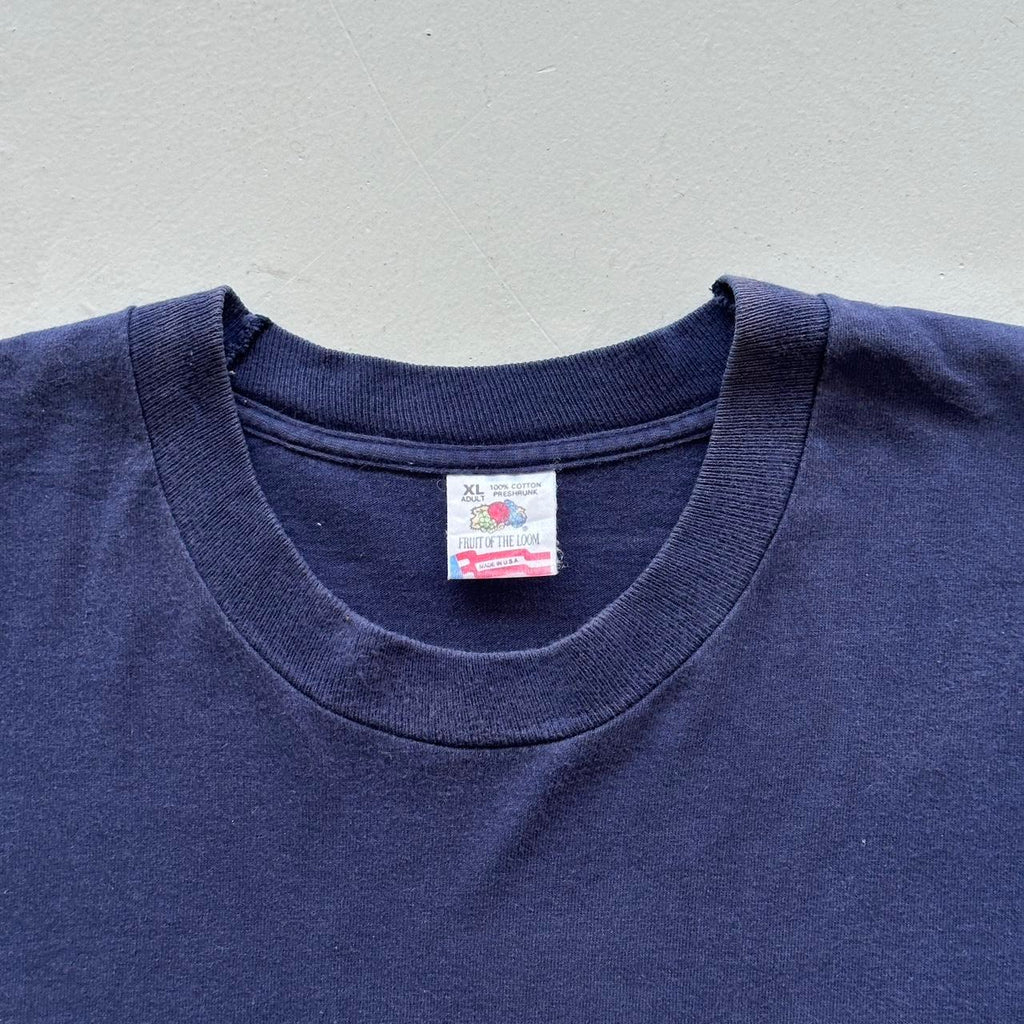 Navy Seattle Tourist Vintage 90's T-shirt - XL