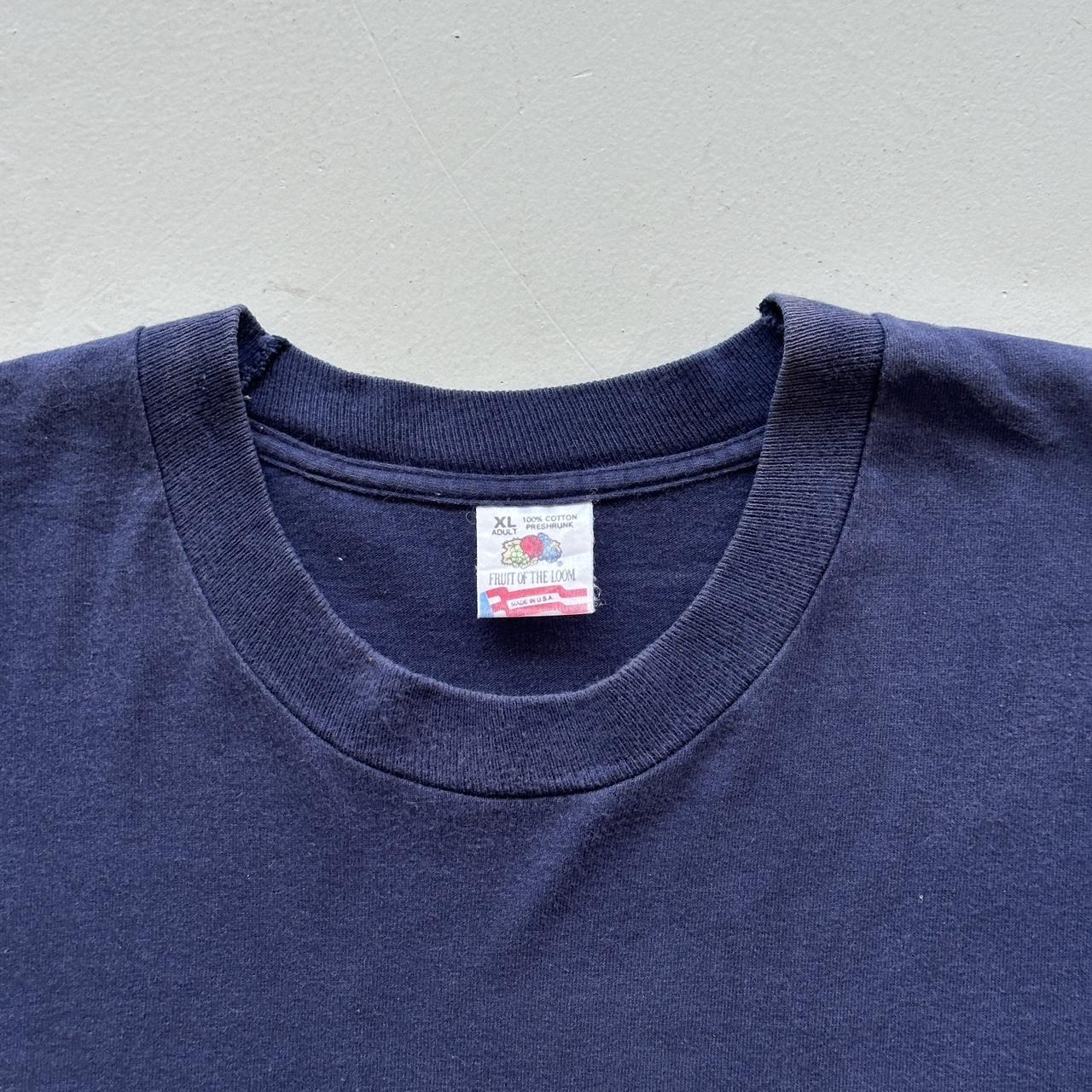 Navy Seattle Tourist Vintage 90's T-shirt - XL